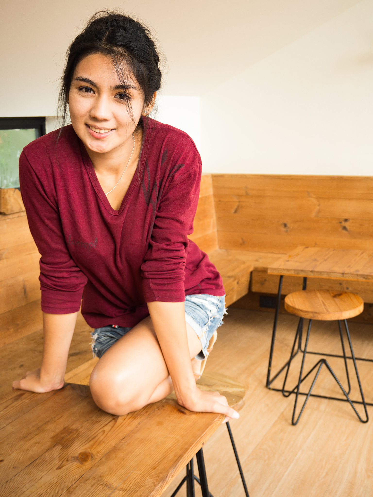 Asian Teenager Headshot: Frontal View, Single Person