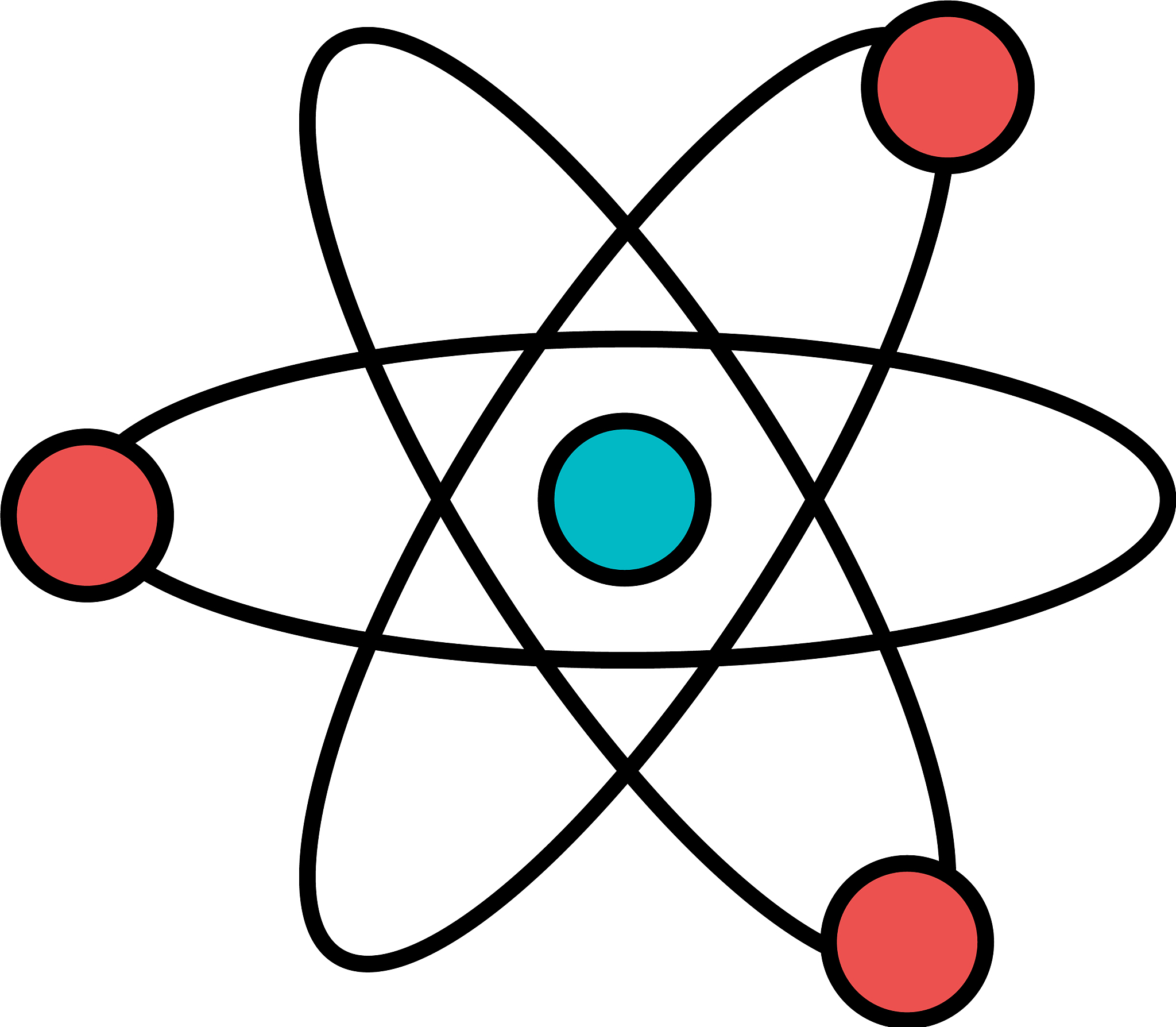 atom molecule isolated icon