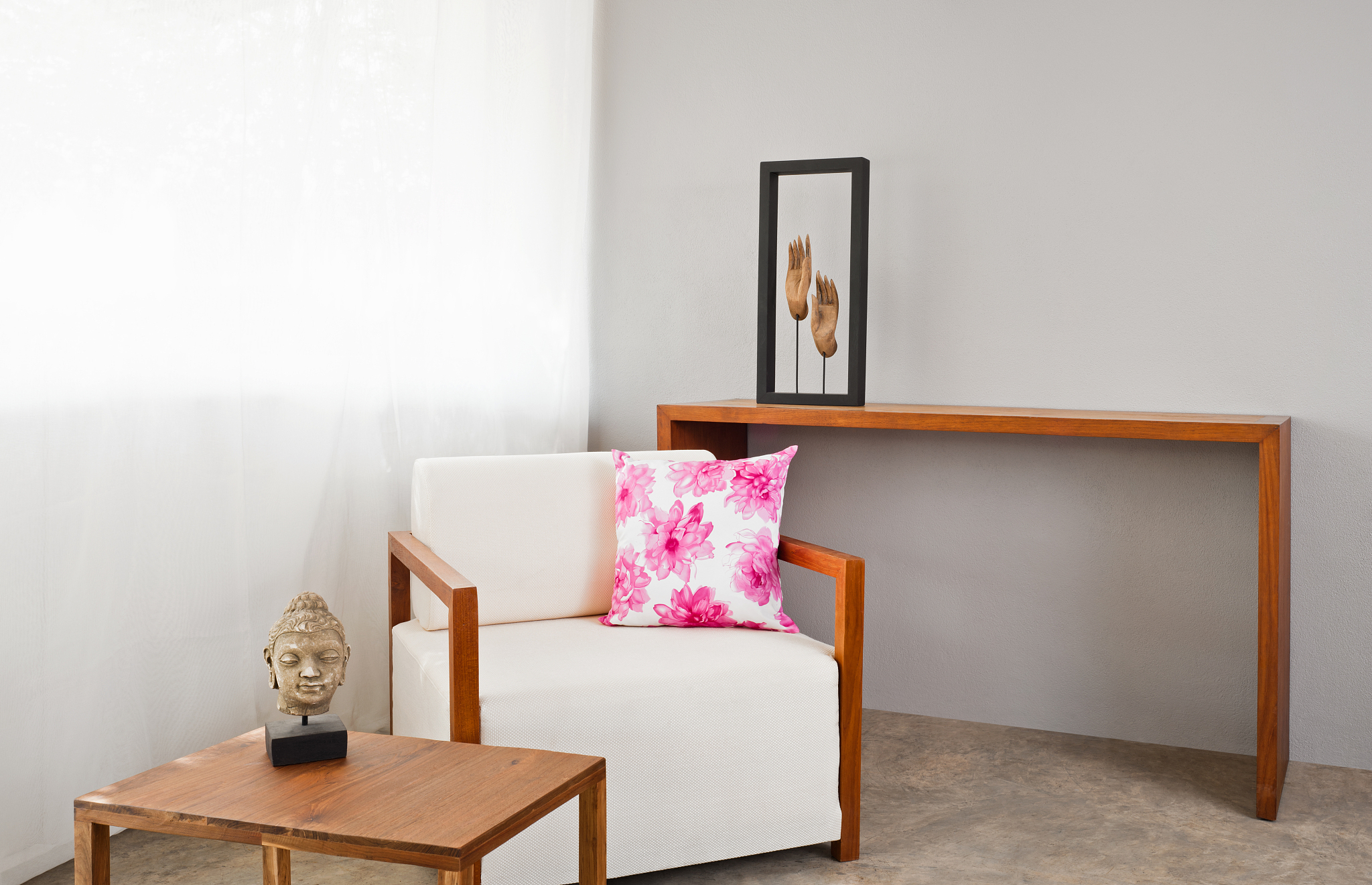 bright white sofa seat
