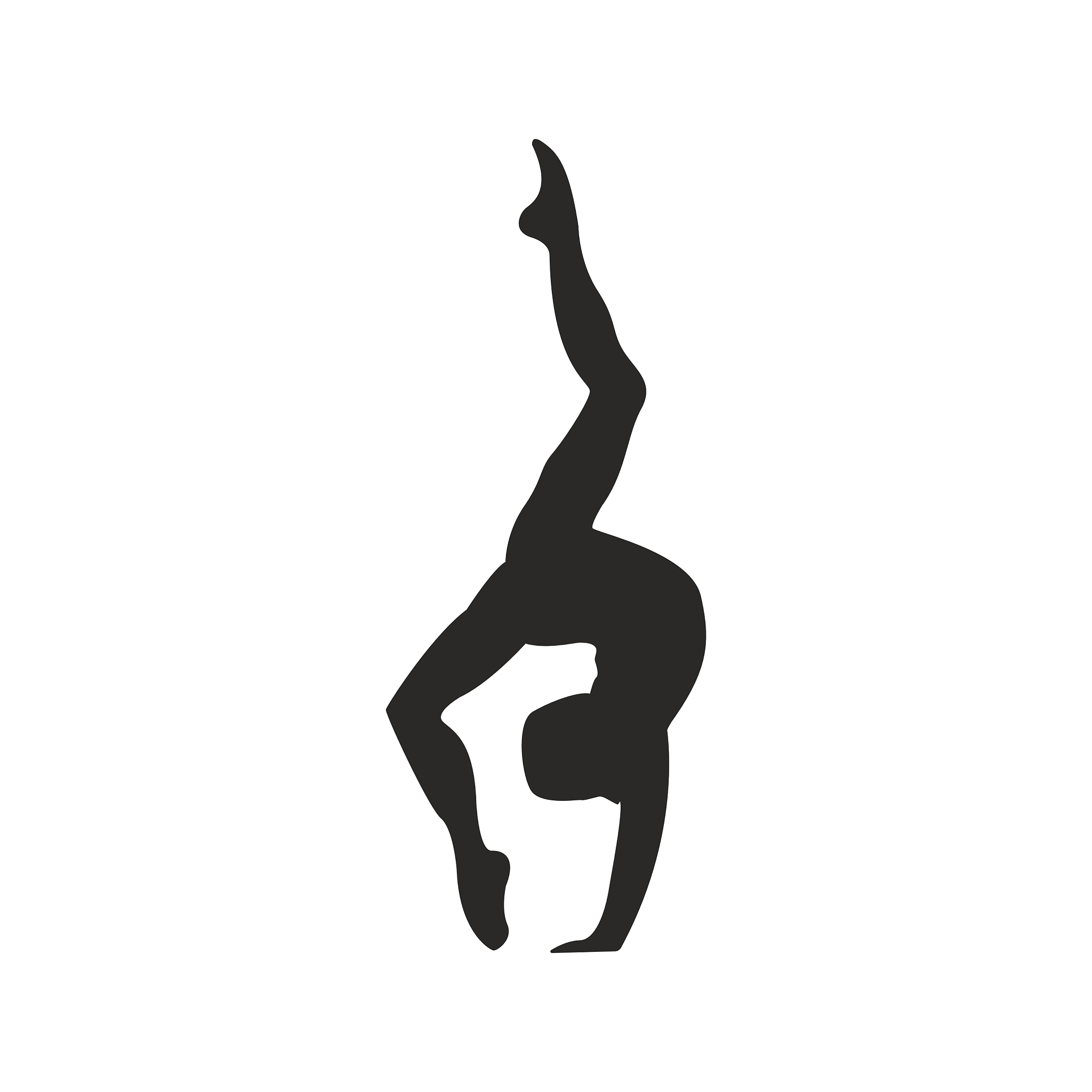 gymnastics silhouette