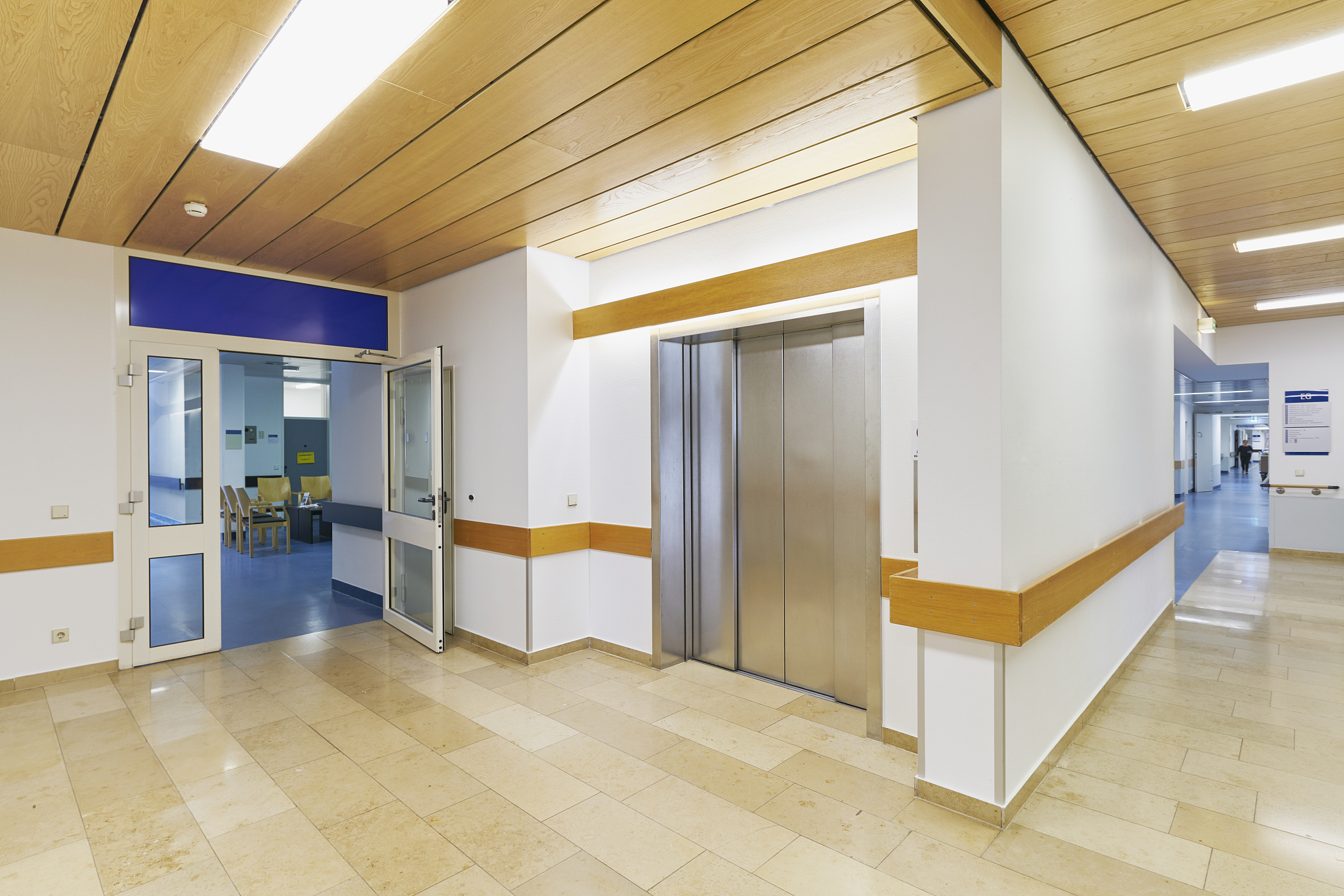 hospital doctor bed nobody elevator corridor