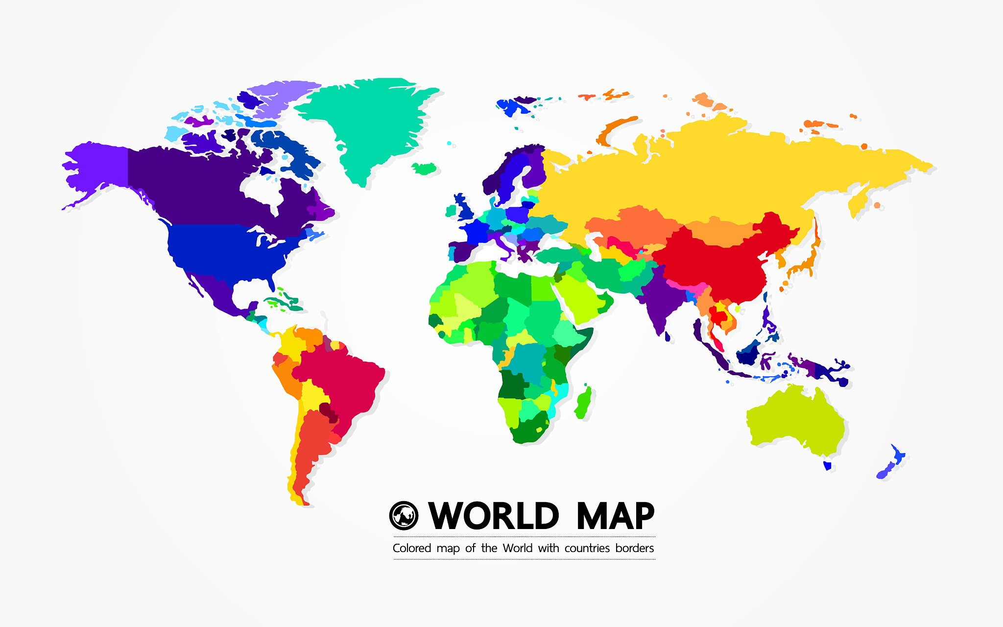grand world map graphic element