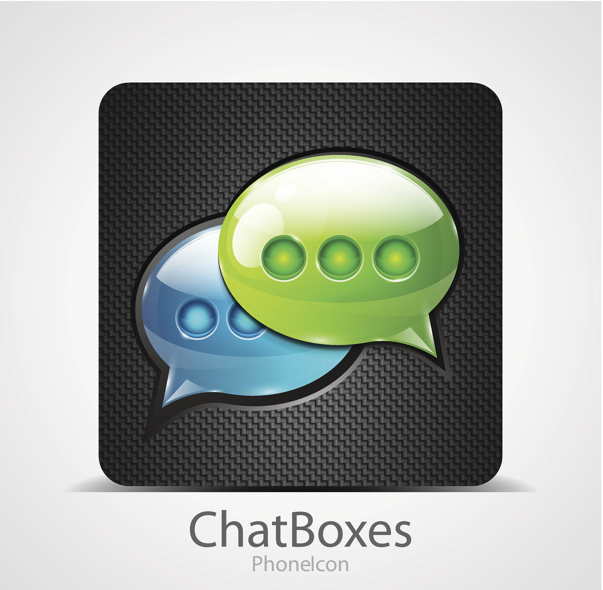 vector chat boxes phone icon