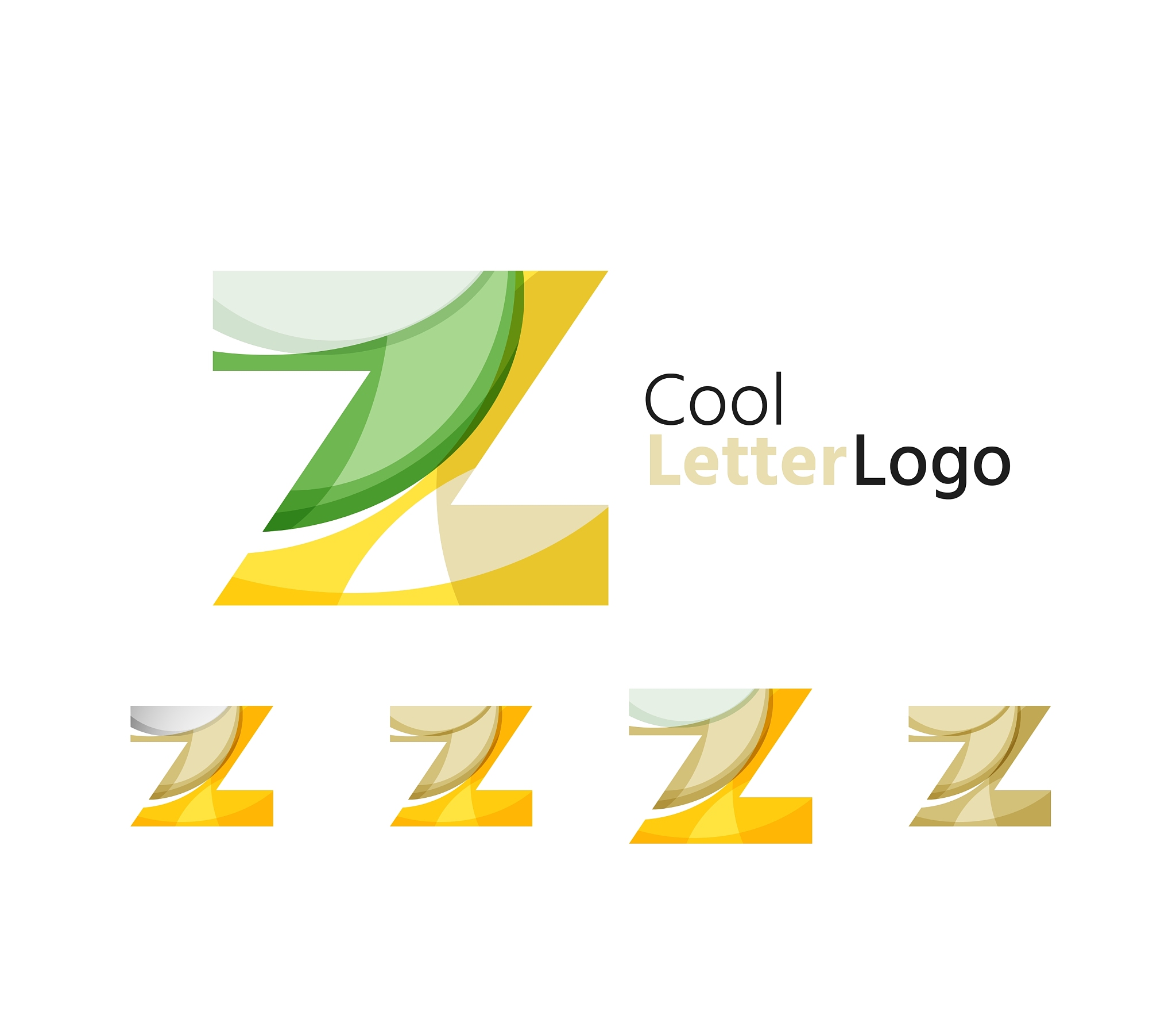 set of abstract z letter company logos business