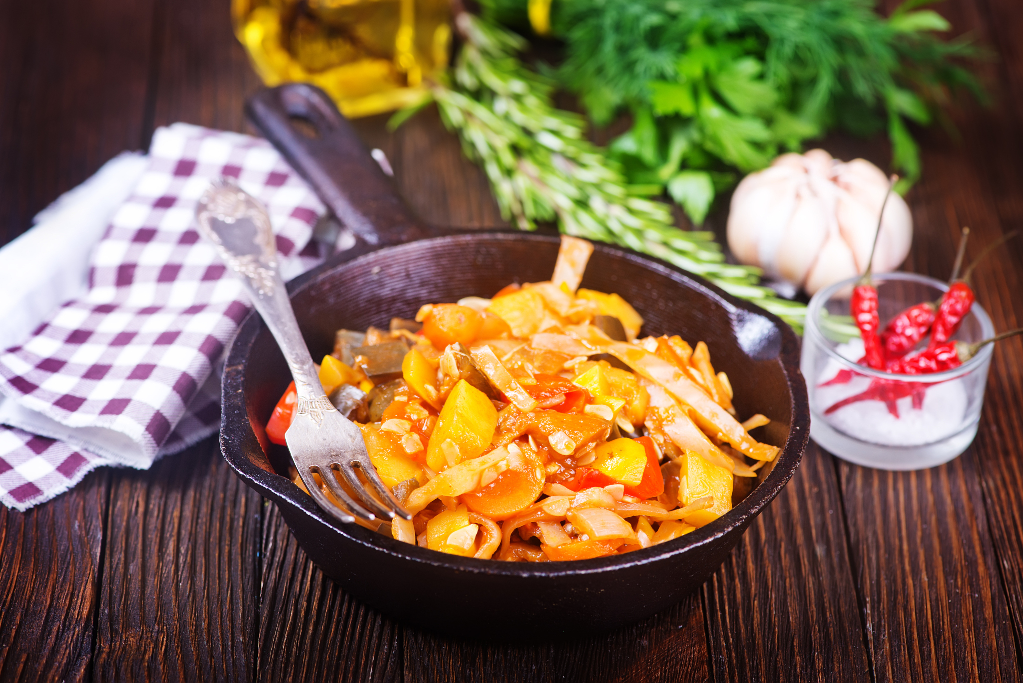fried vegetables