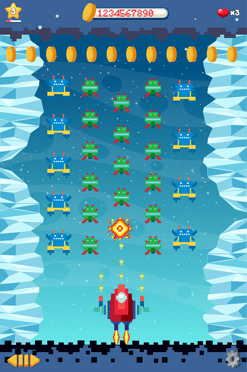 像素风的猫猫游戏玩法类似于雷霆战机boss有蜘蛛鸡变色龙猪