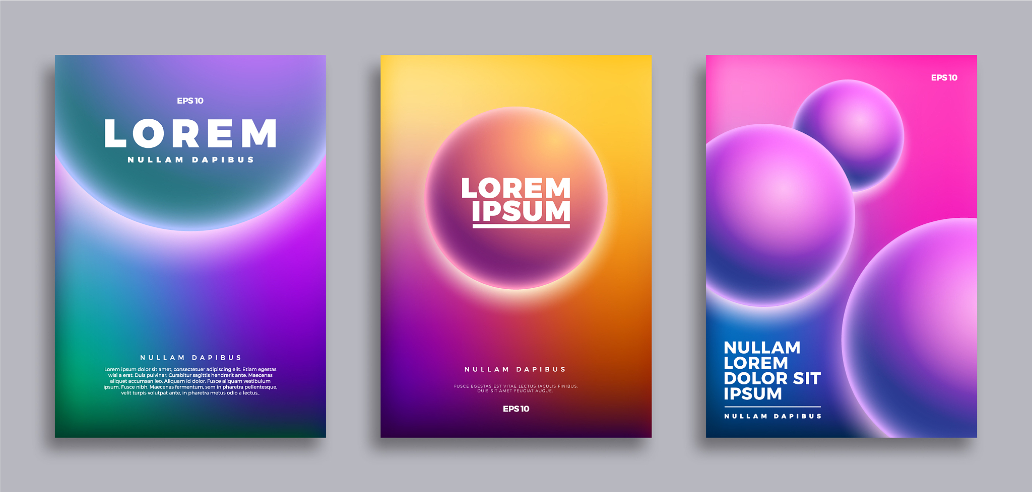 cover page design creative gradients background