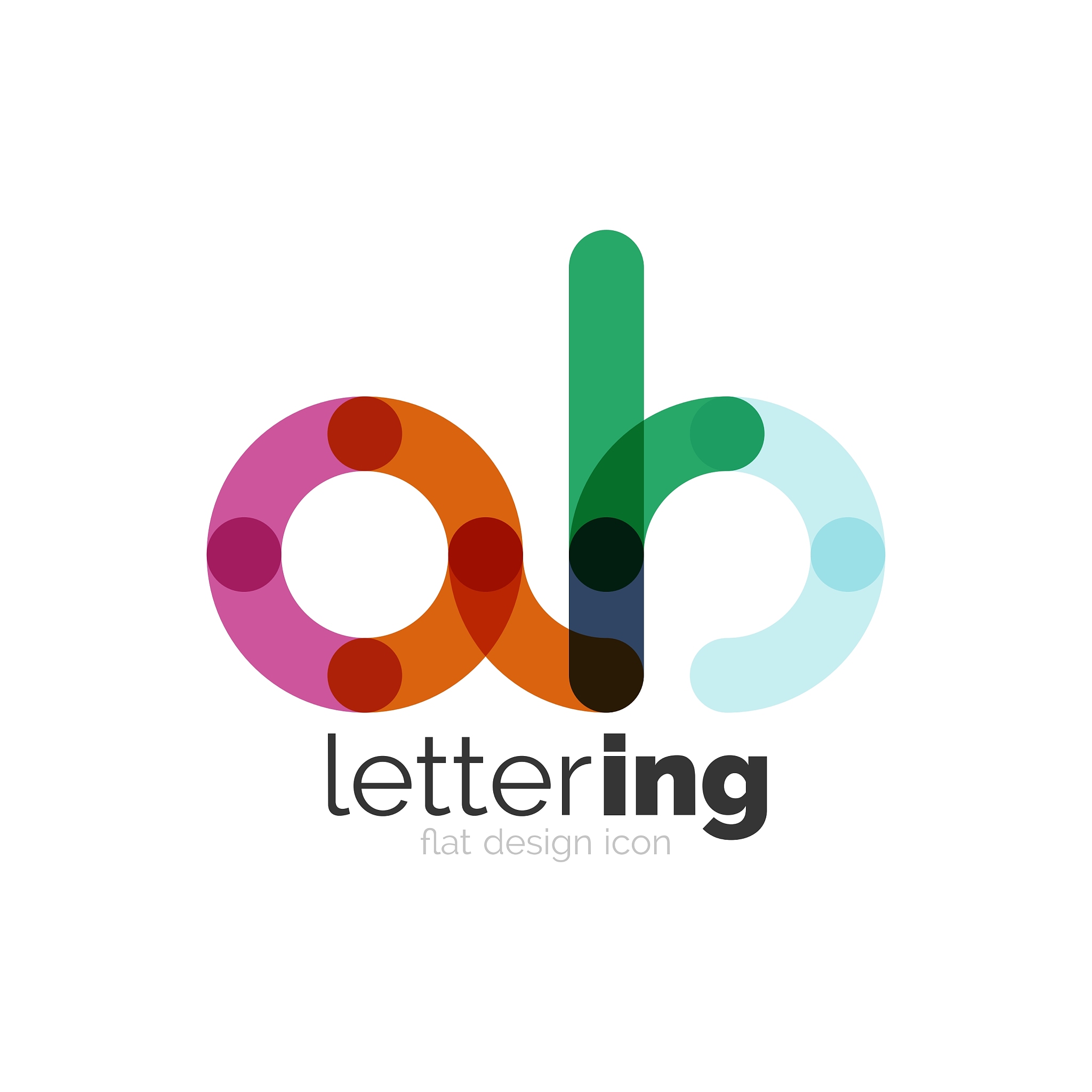 letter logo business icon