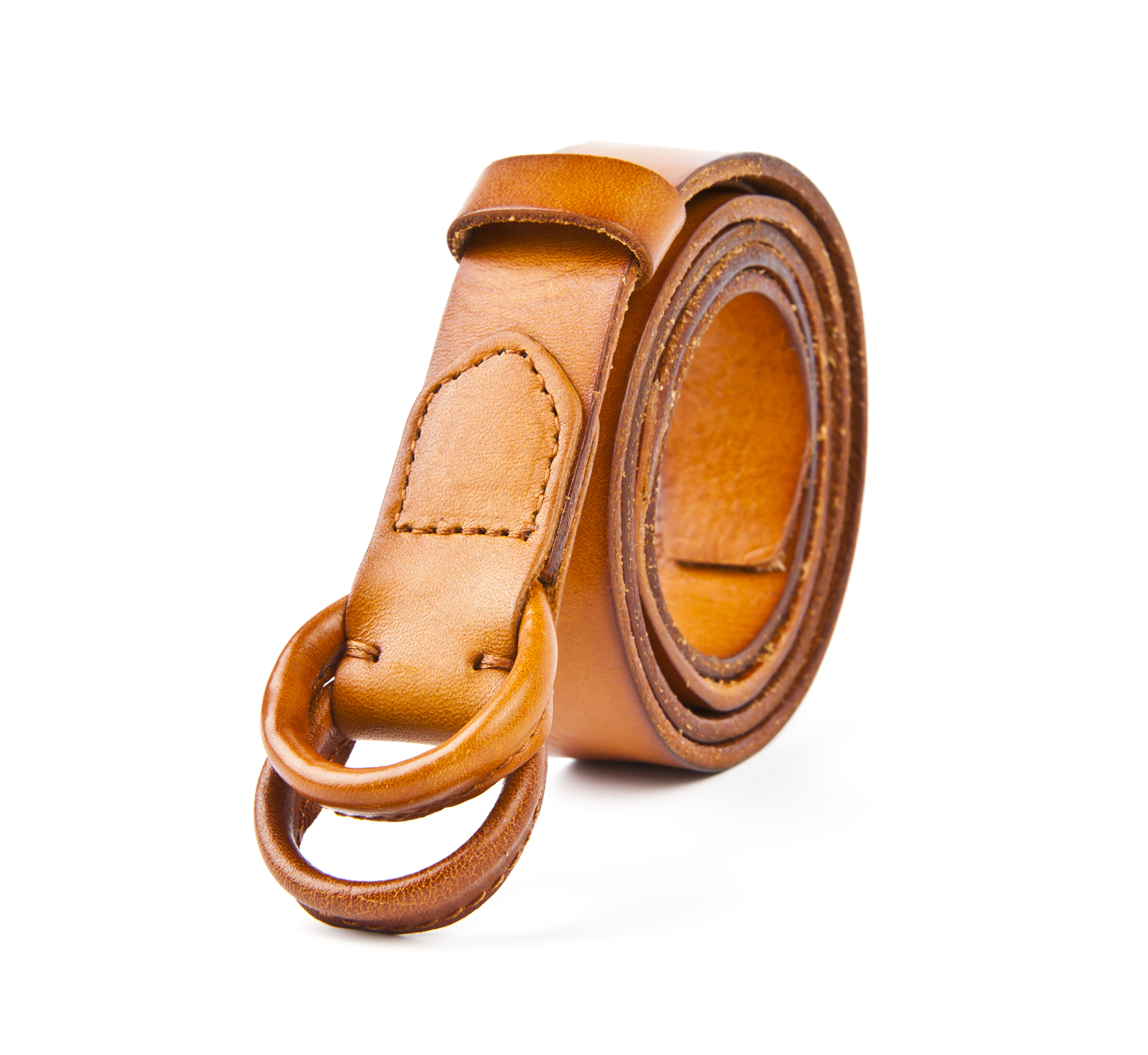 Handmade Women's Leather Belts for Jeans: Vintage Style, Pure Copper Buckle
