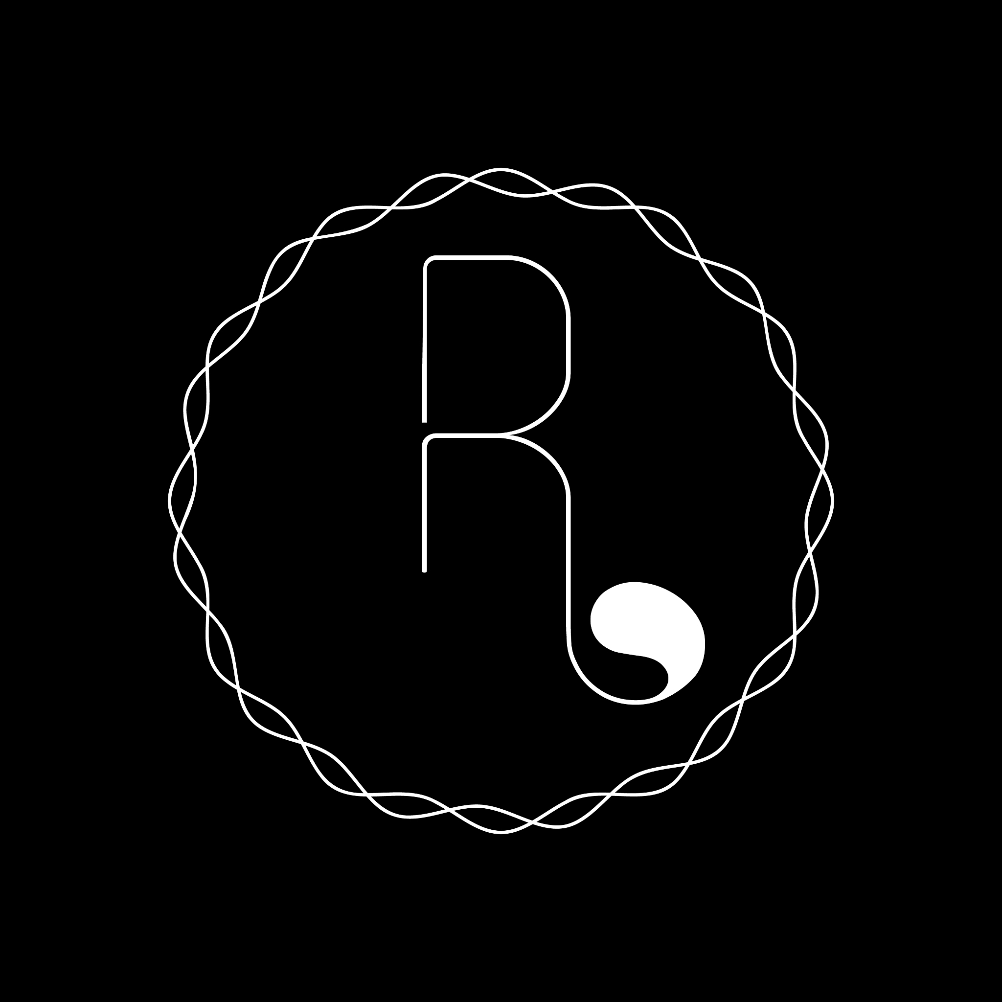 r luxury letter logo template in for restaurant