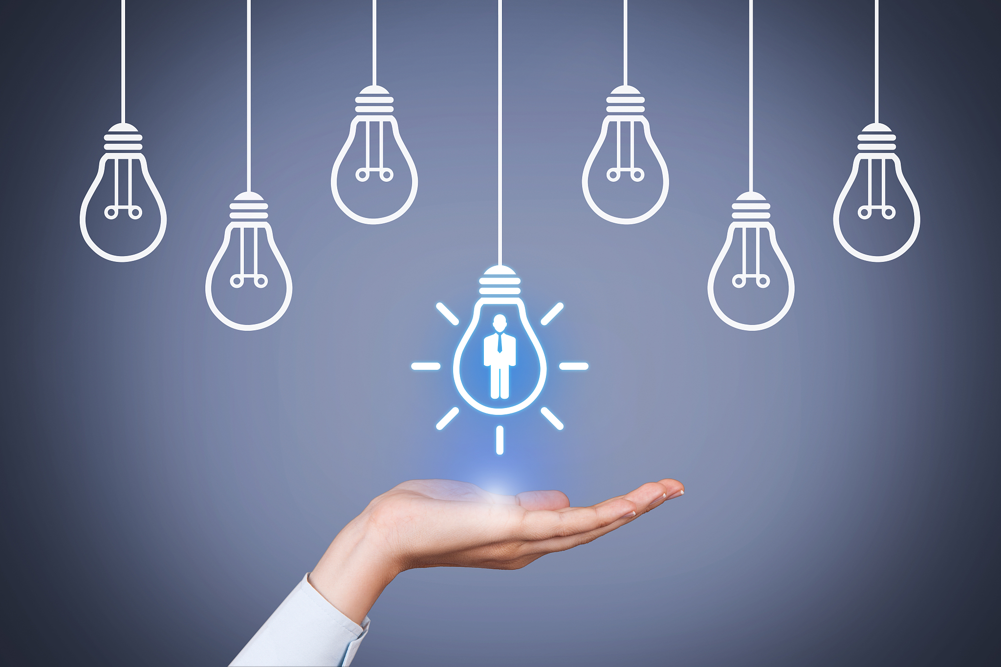 human resource and idea with person