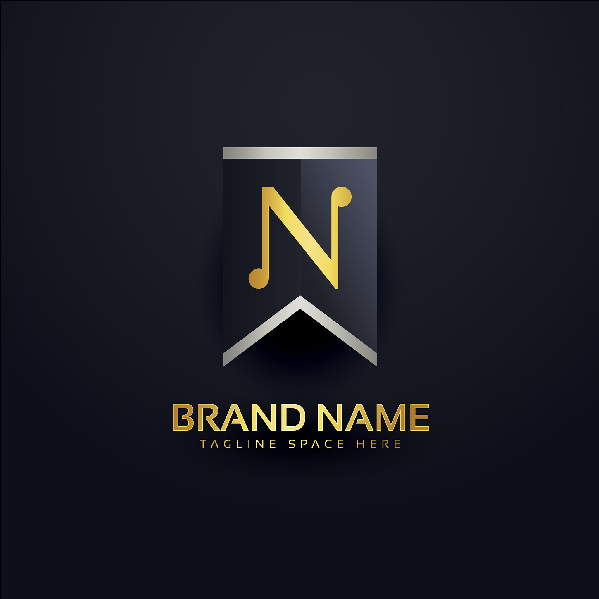 create letter n logo design template