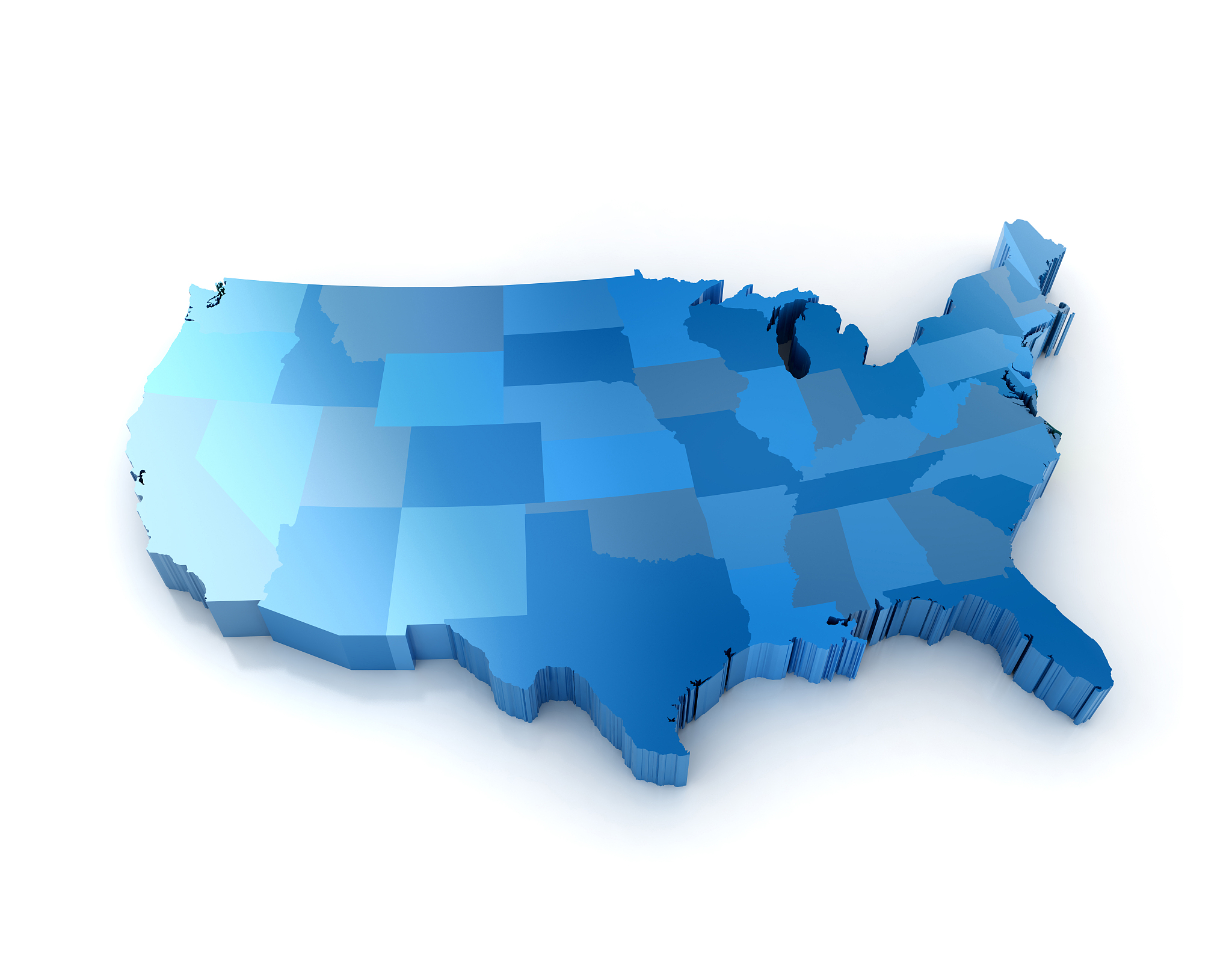 map of usa, illustration