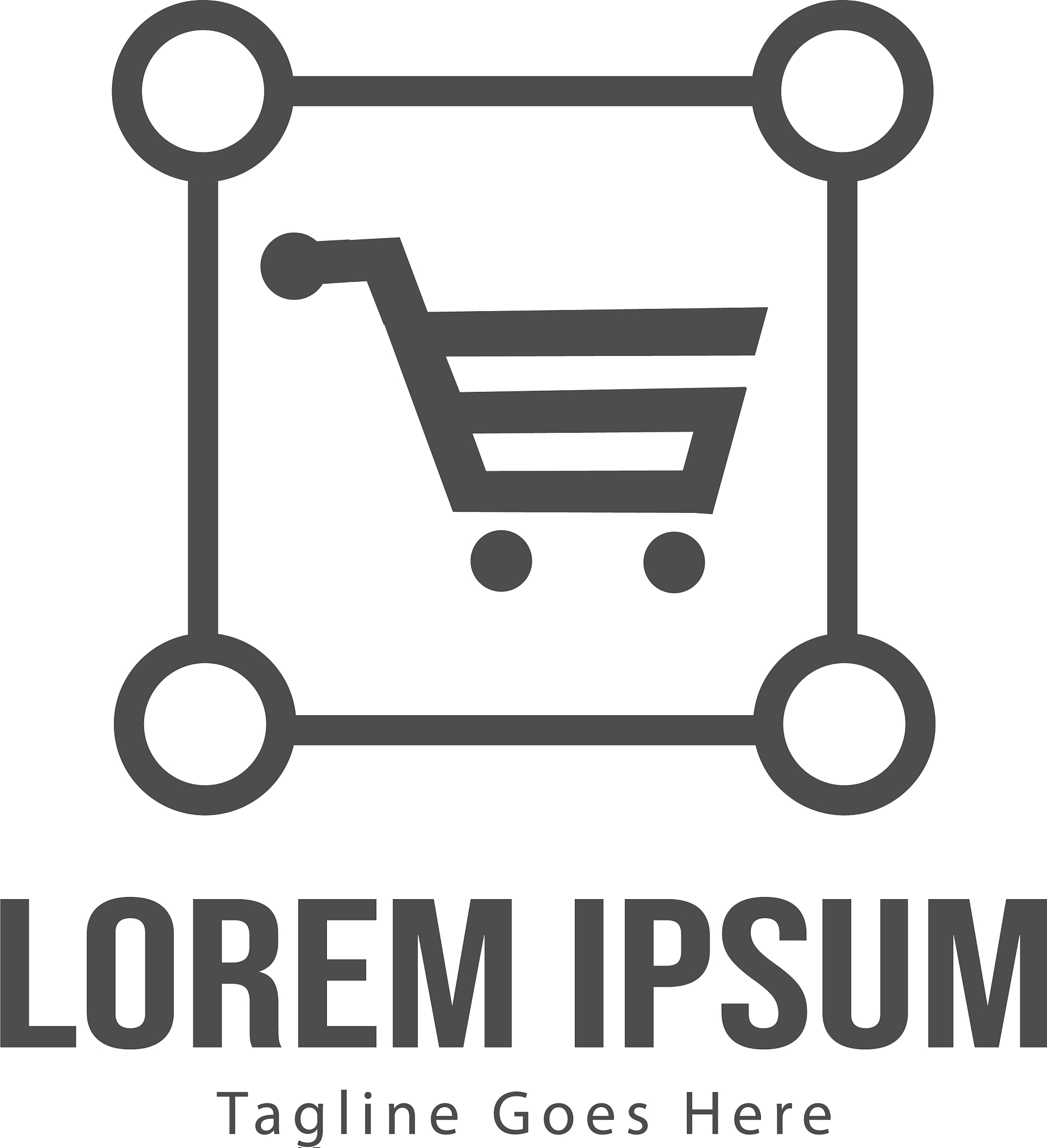 shopping logo template design shopping logo with