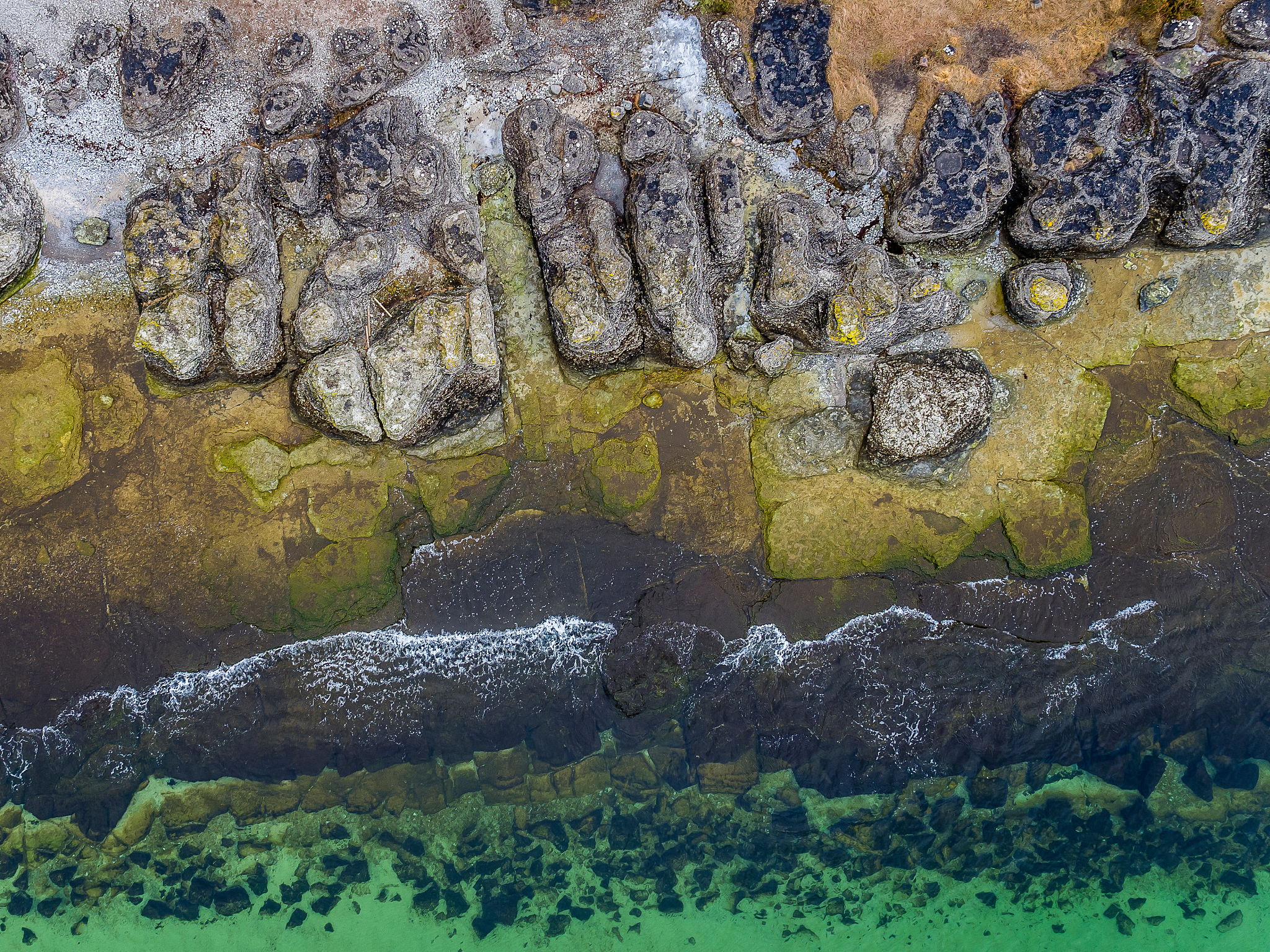 aerial view of beach