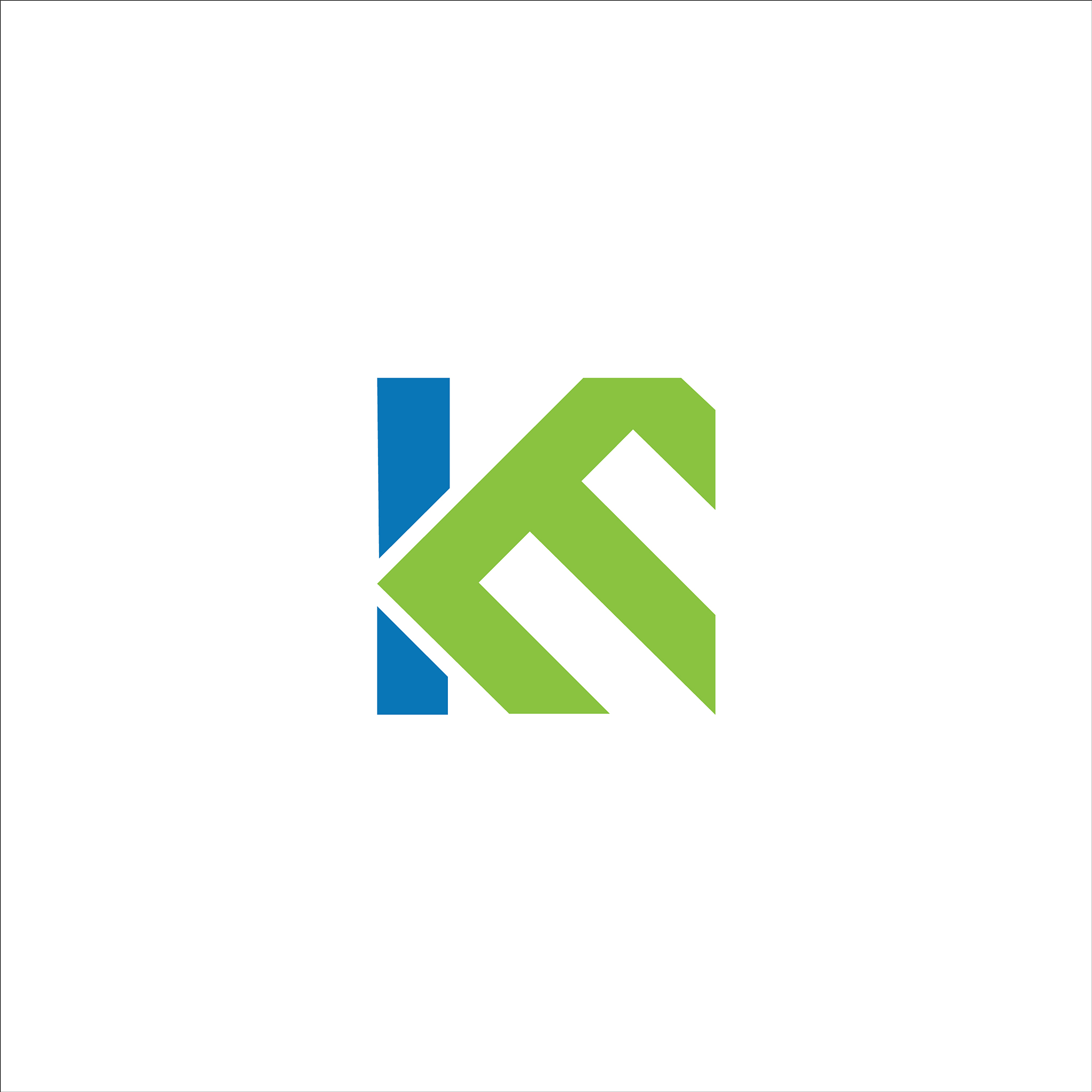 initial letter km or mk logo design template