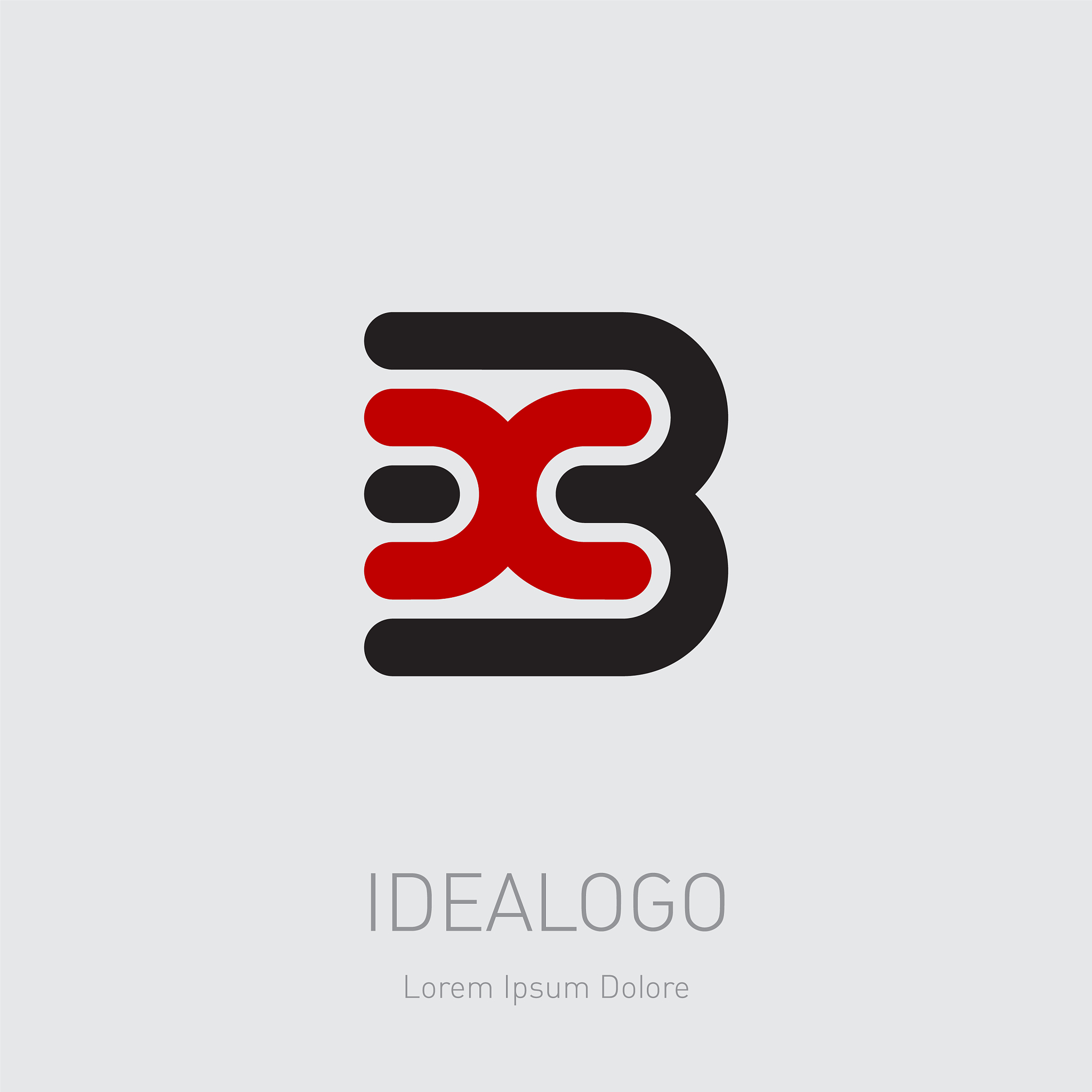3 and x initial logo 3x initial monogram logotype