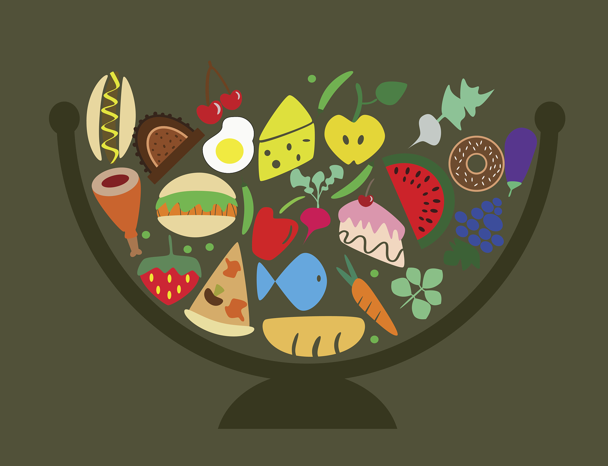 food in the bowl