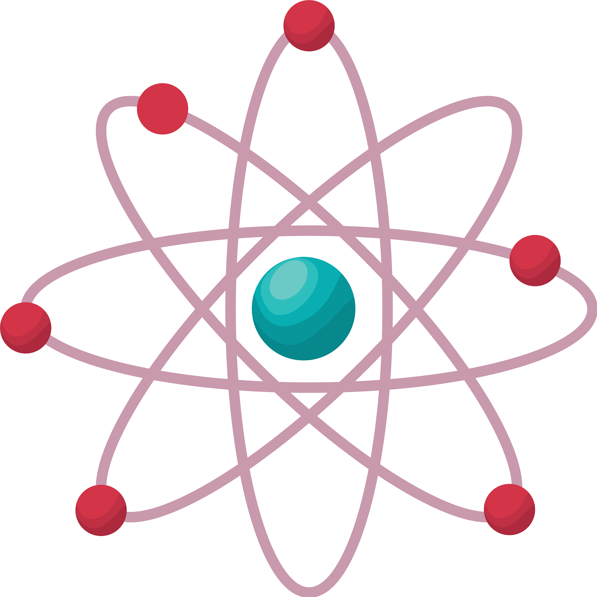 chemical symbol of atom science symbol