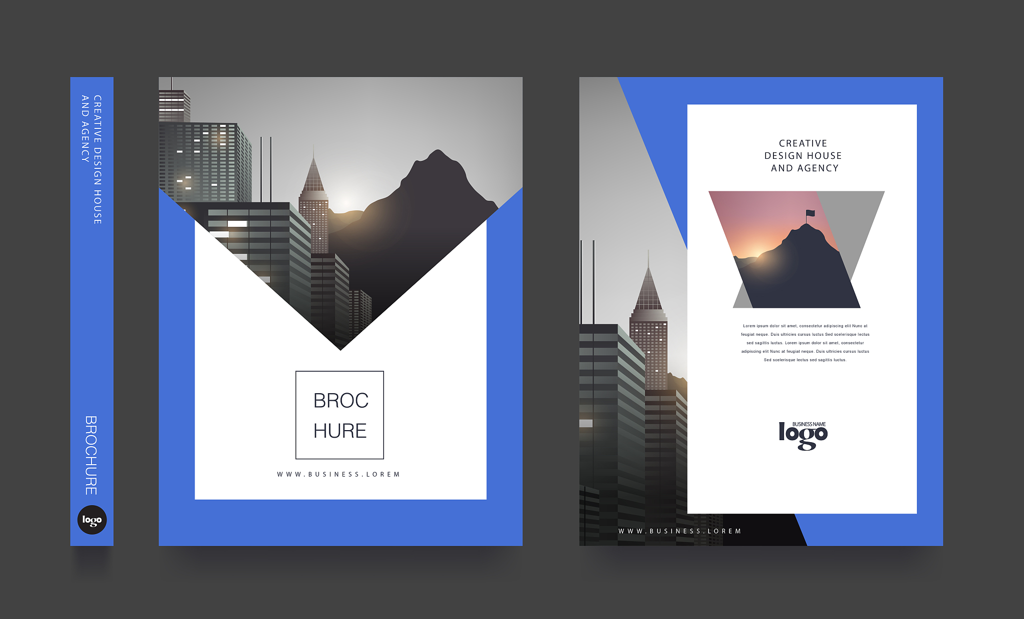 modern poster flyer pamphlet brochure cover design layout space 