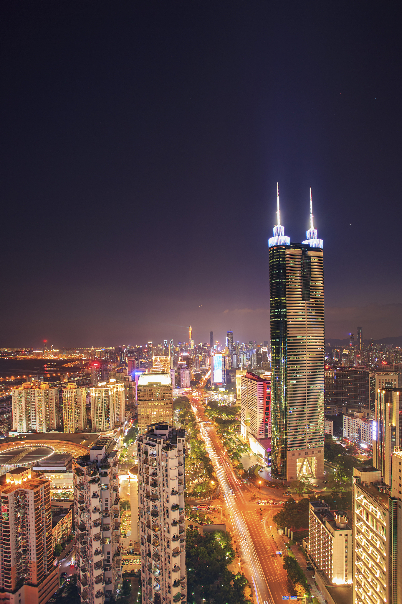 深圳罗湖中心区城市美景