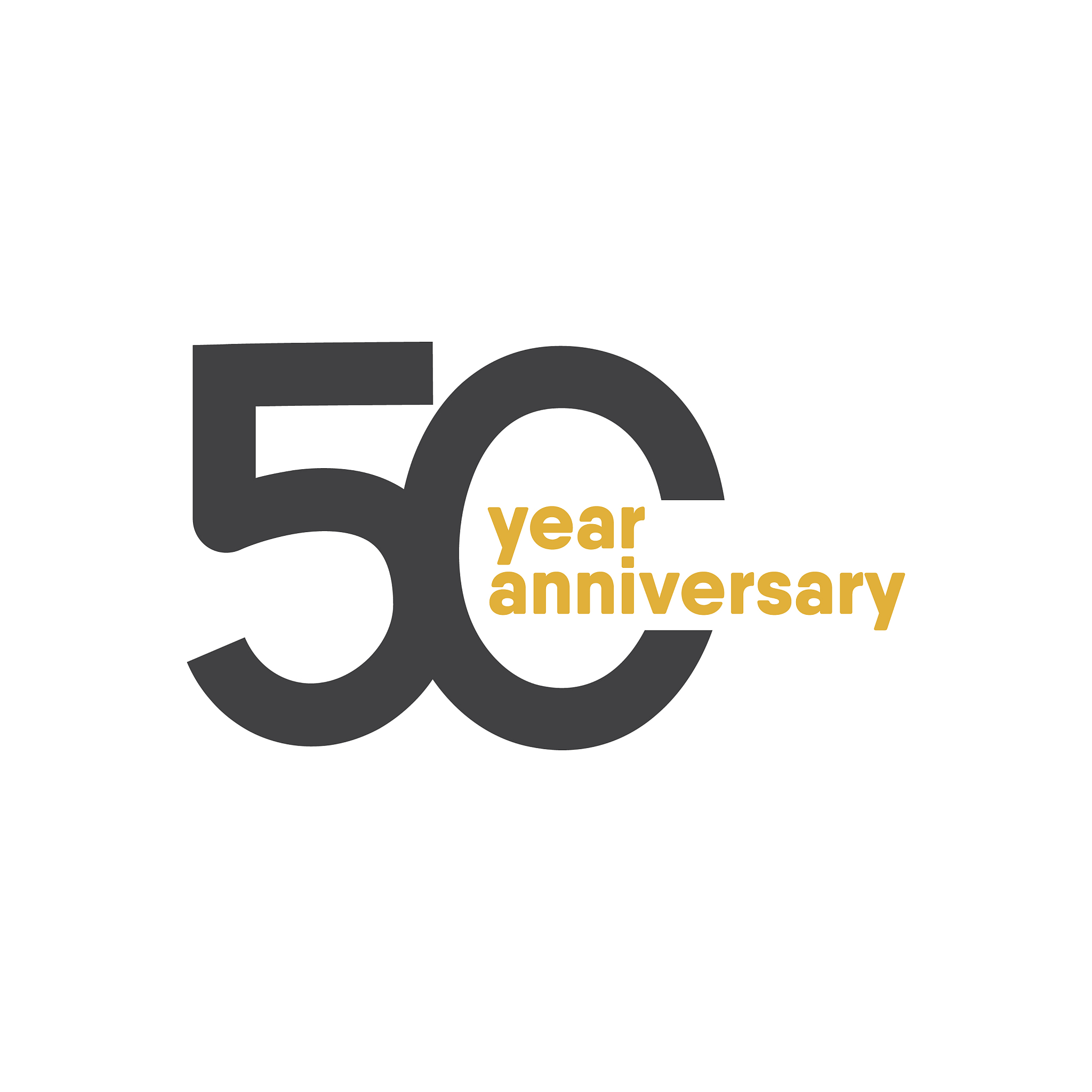 50 year anniversary template design