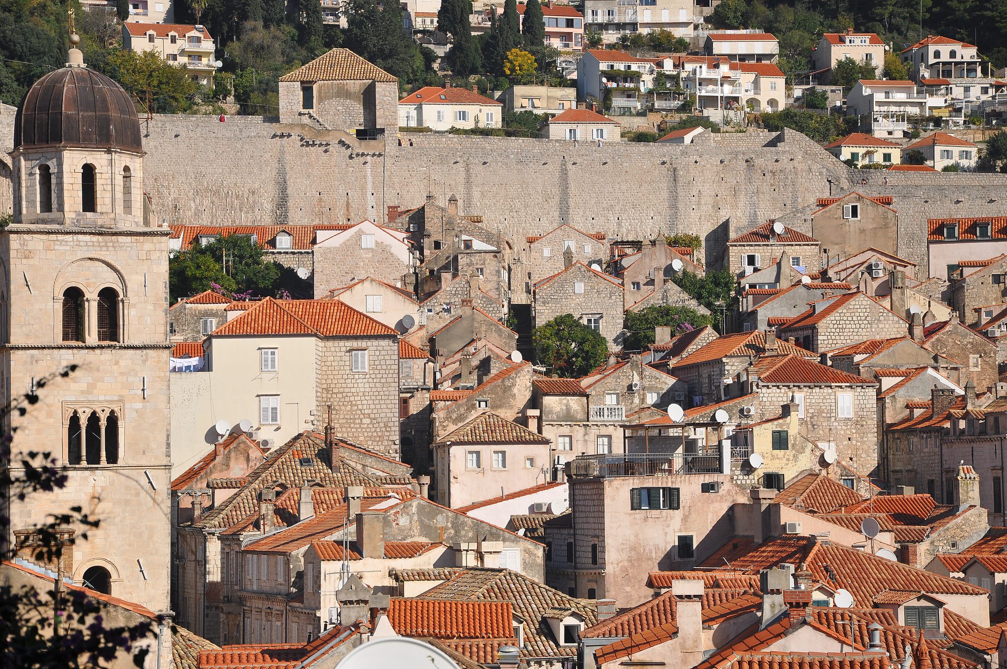 view of dubrovnik old town, croatia