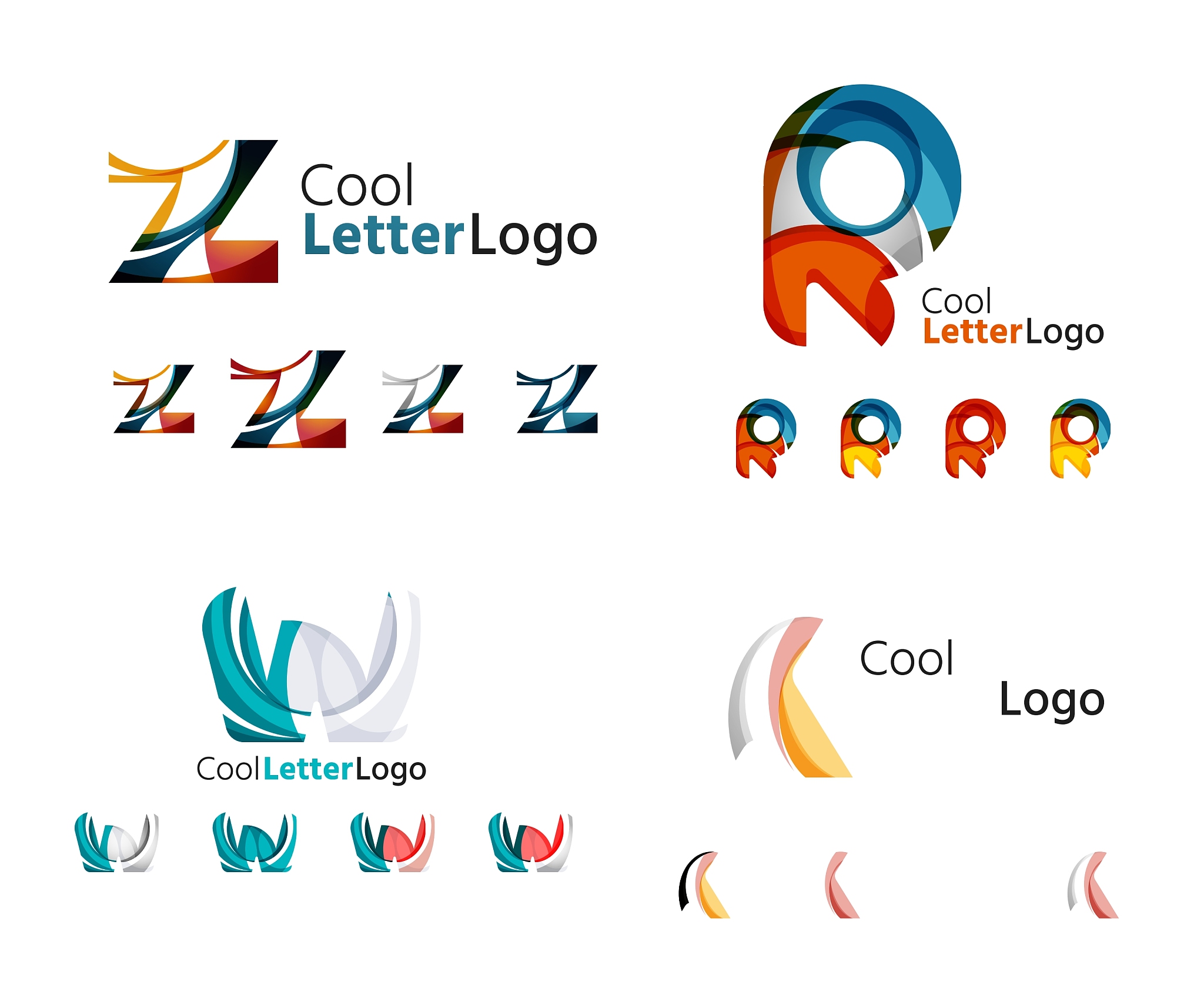 letter business emblem collection