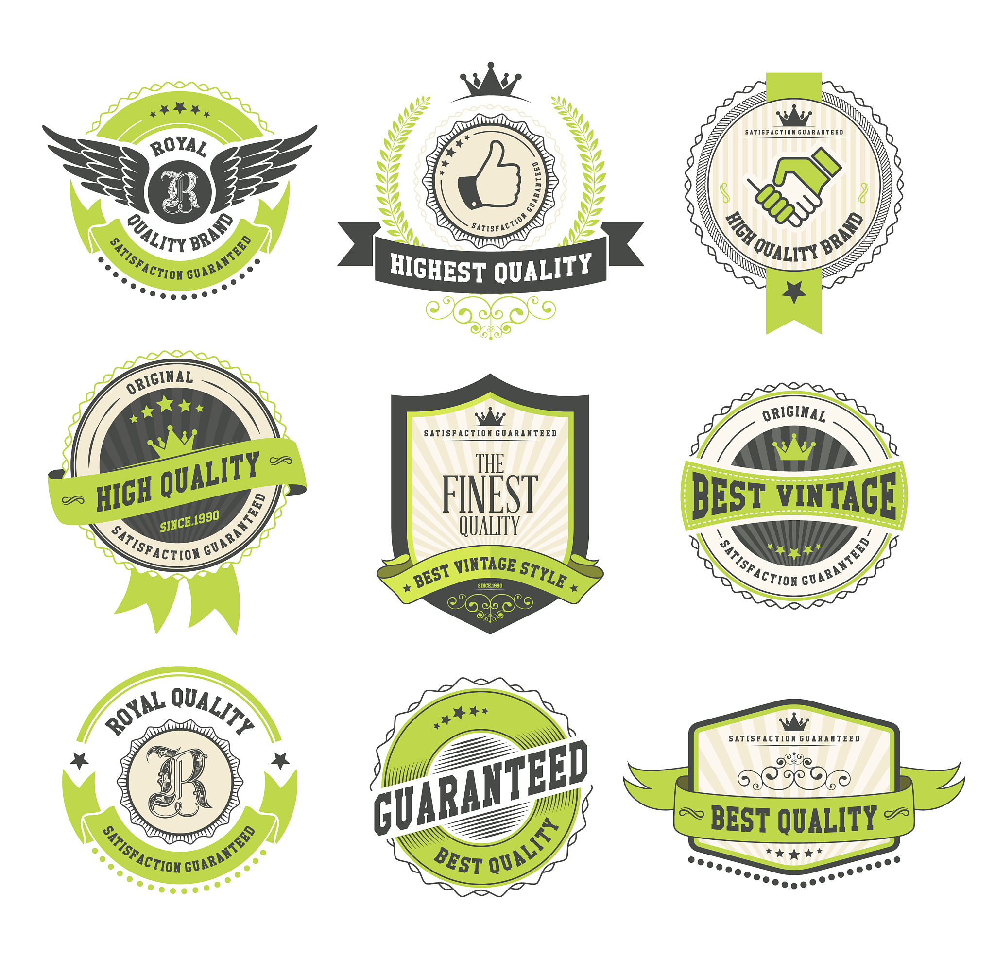 badges and labels collection
