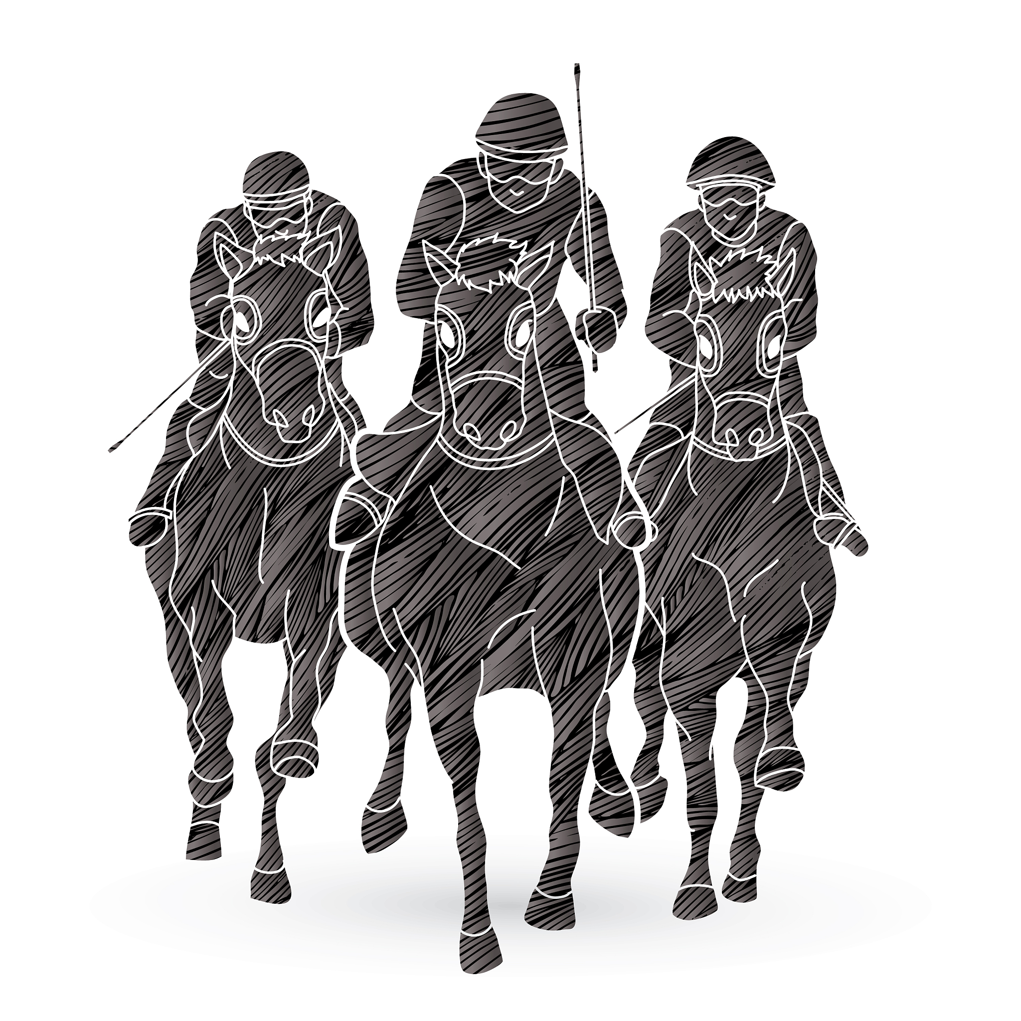 jockey riding horse hose racing