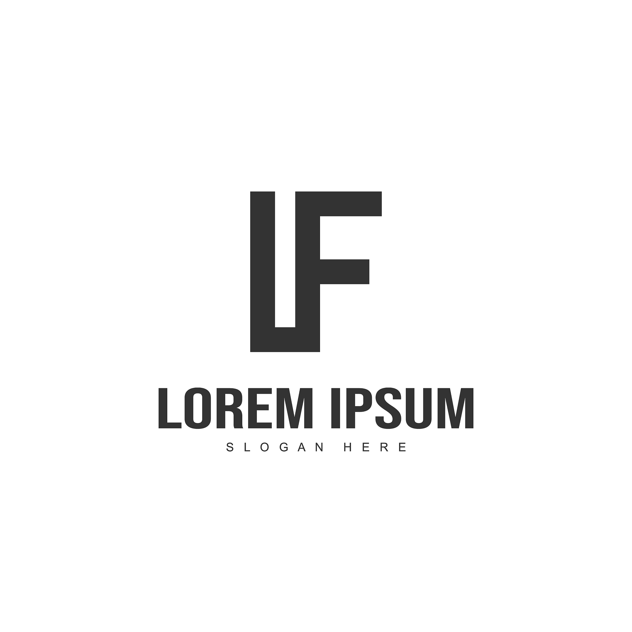 initial letter logo design minimal letter logo