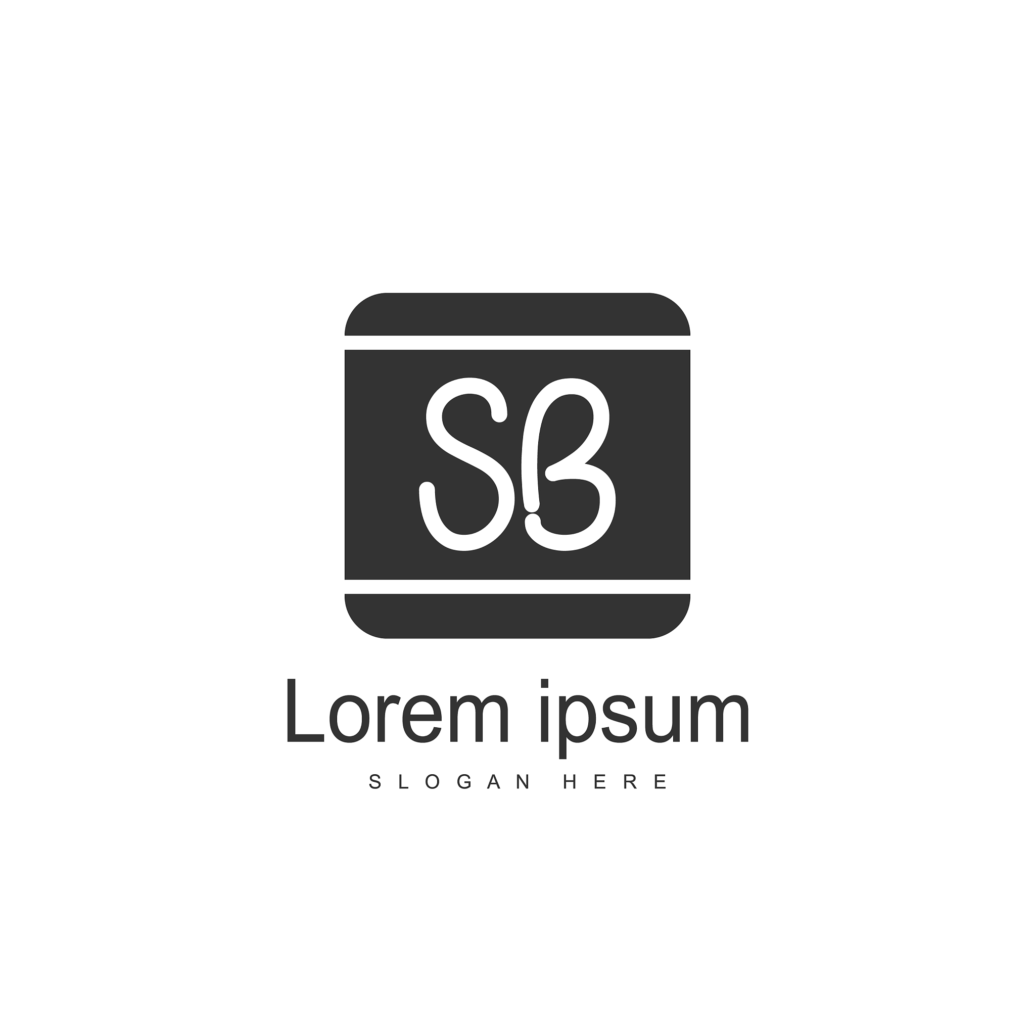 sb letter logo template initial letter logo design