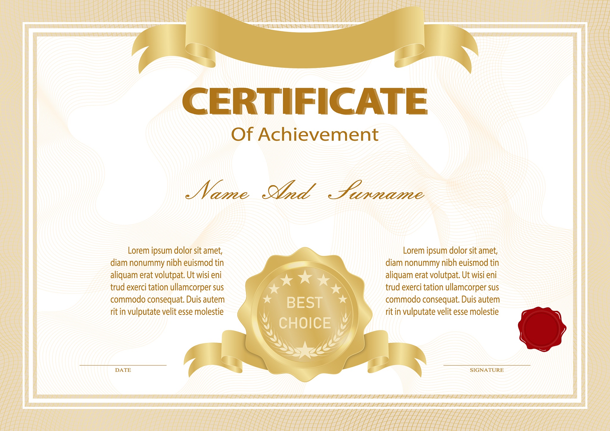 certificate vintage