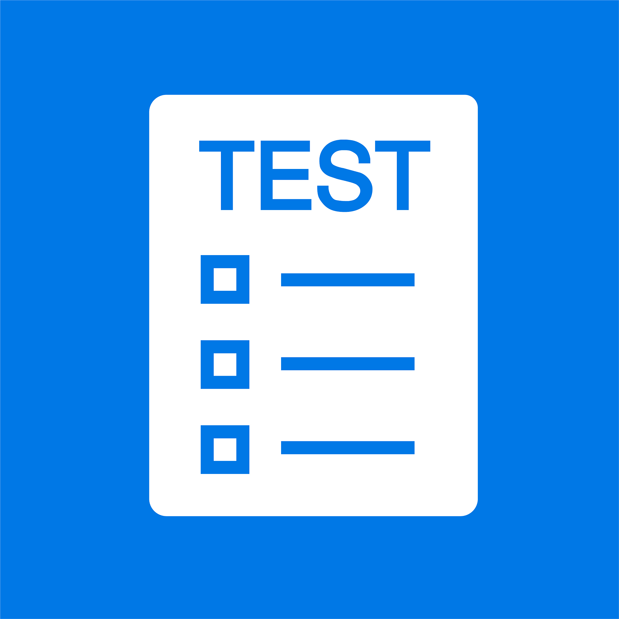 test icon