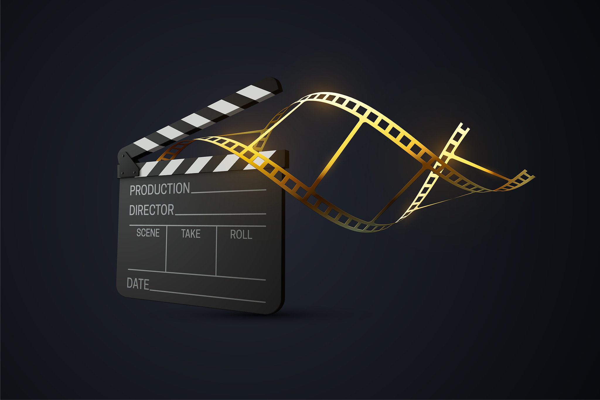 film clapper board.