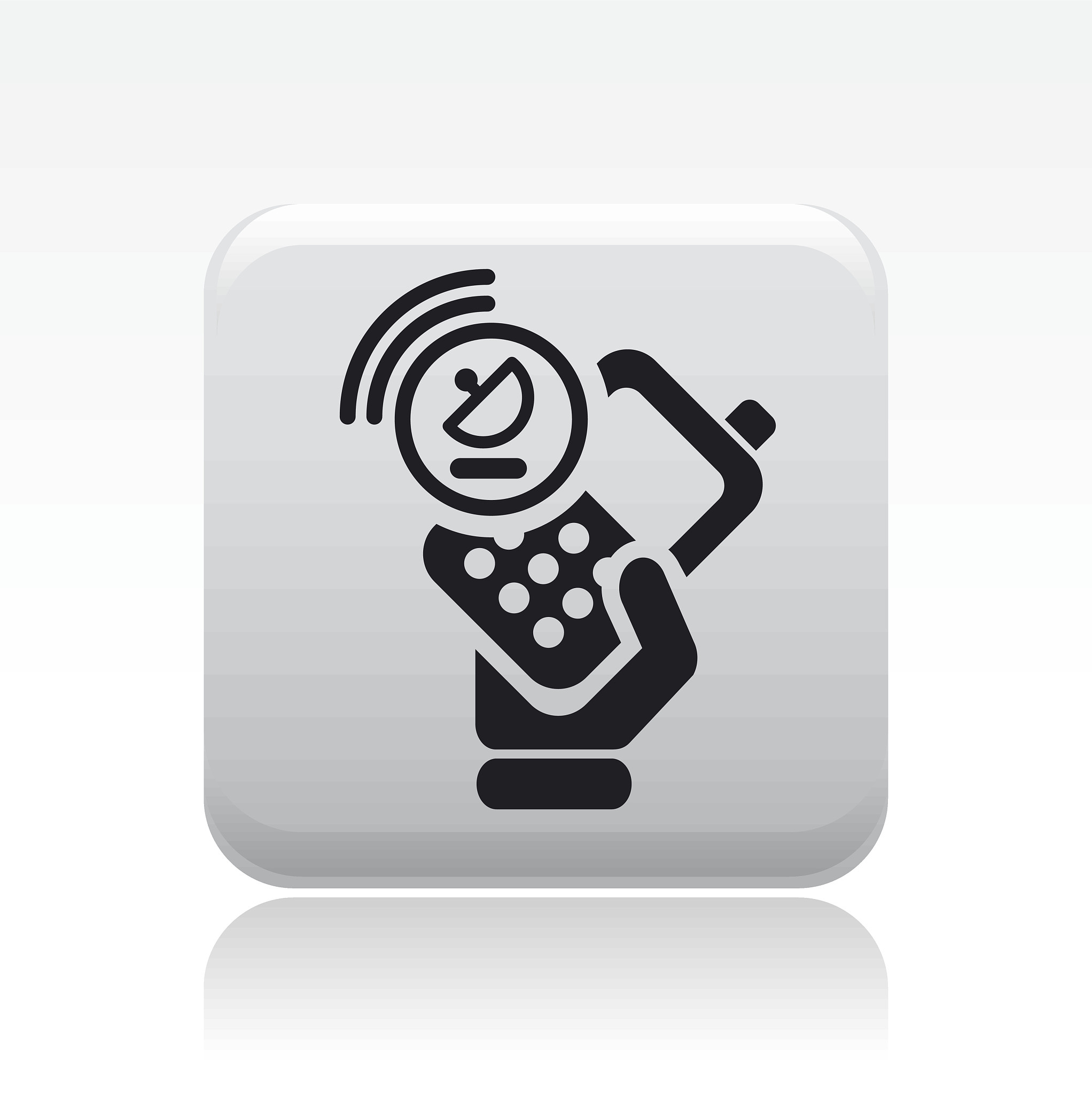vector illustration of single smartphone icon