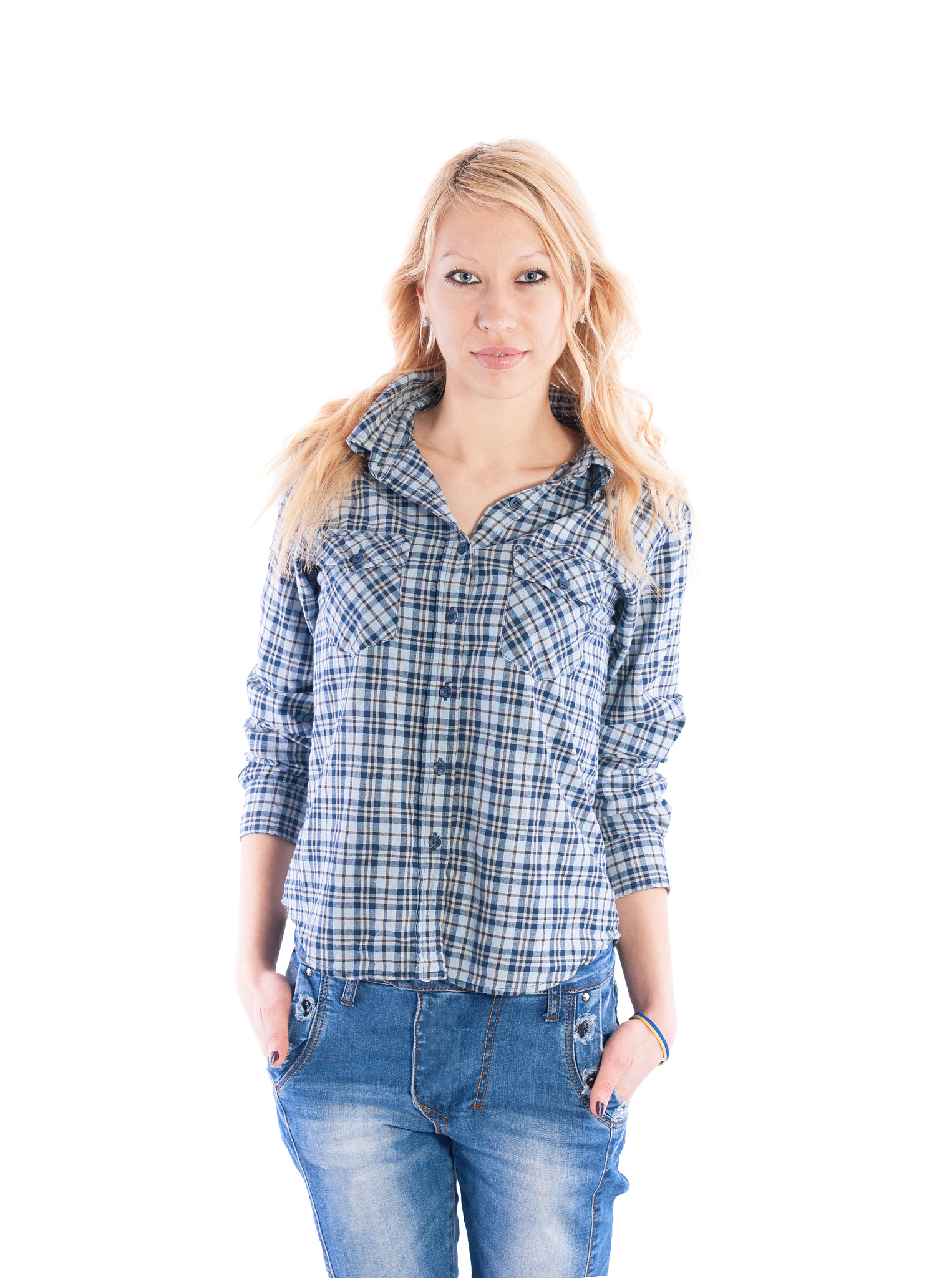 Reduce the word count of this paragraph to 450 characters Made from premium quality cotton crinkle fabric this trendy blouse is designed to provide utmost comfort while adding a touch of style to your