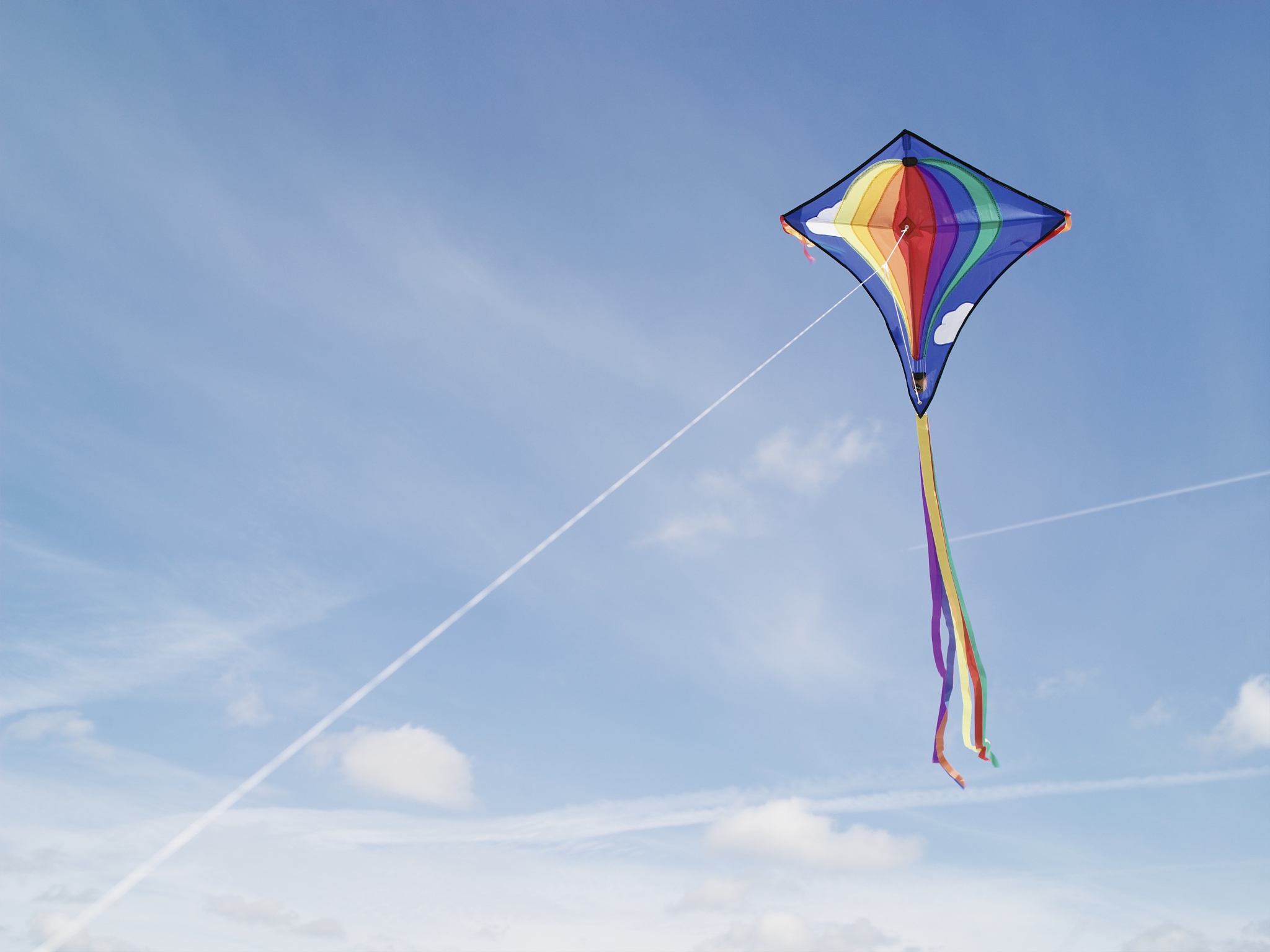 flying a kite