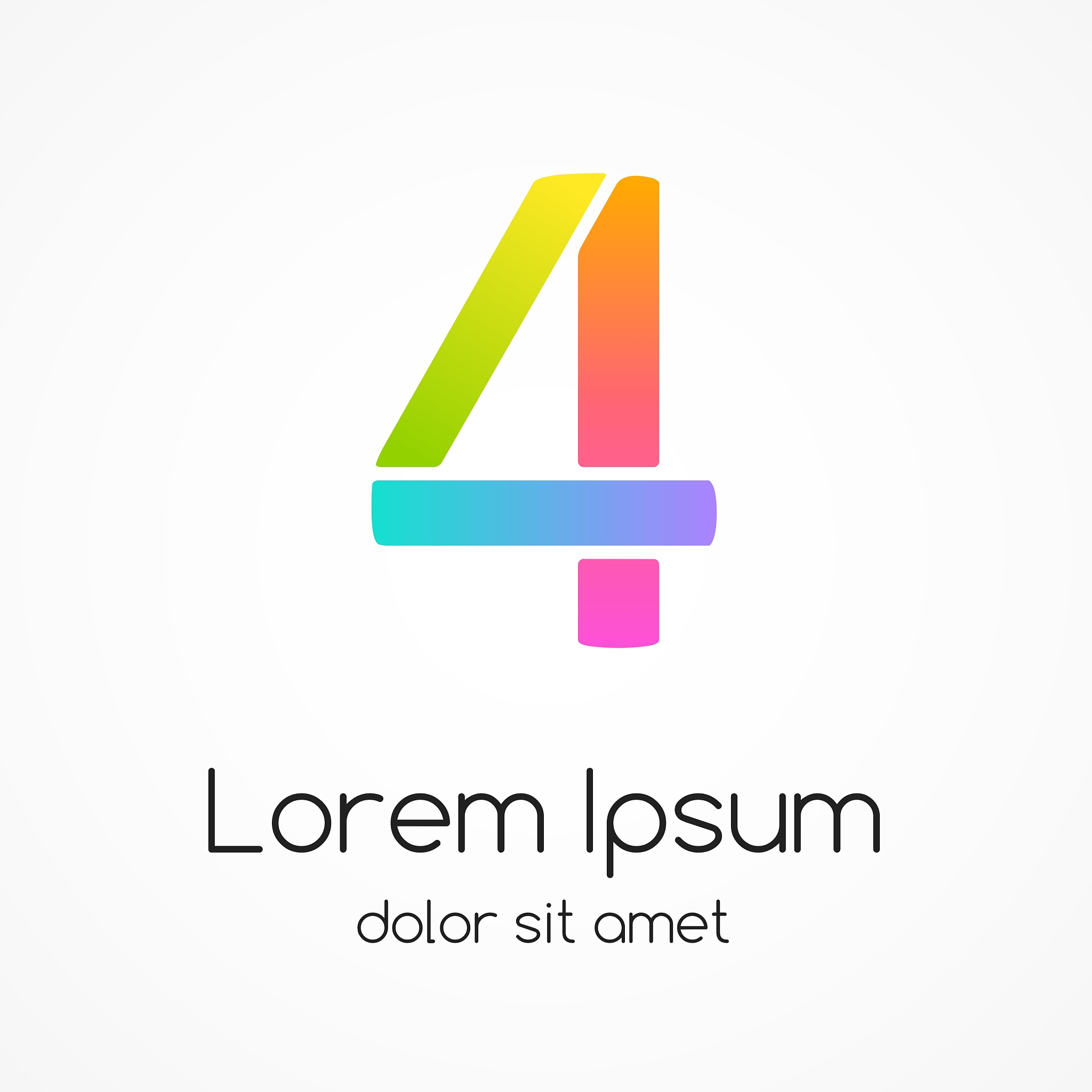 logo number 4 company design template