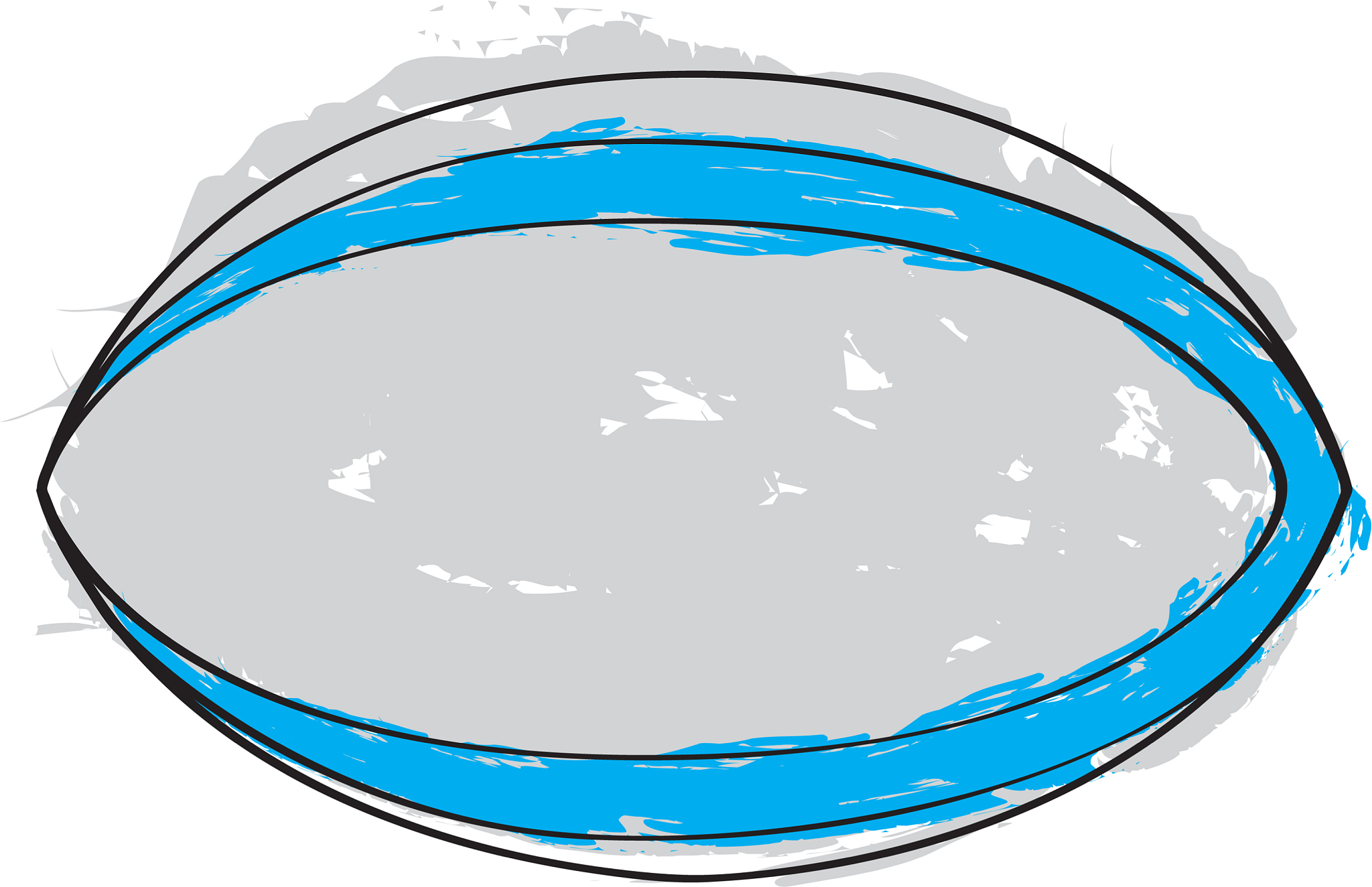 sketch of a rugby ball