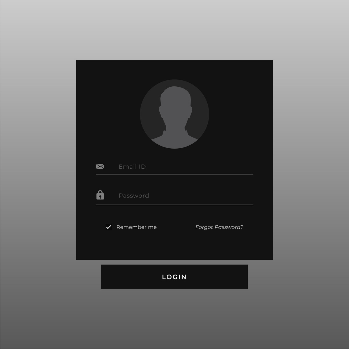简约风格的用户信息输入框和分享按钮