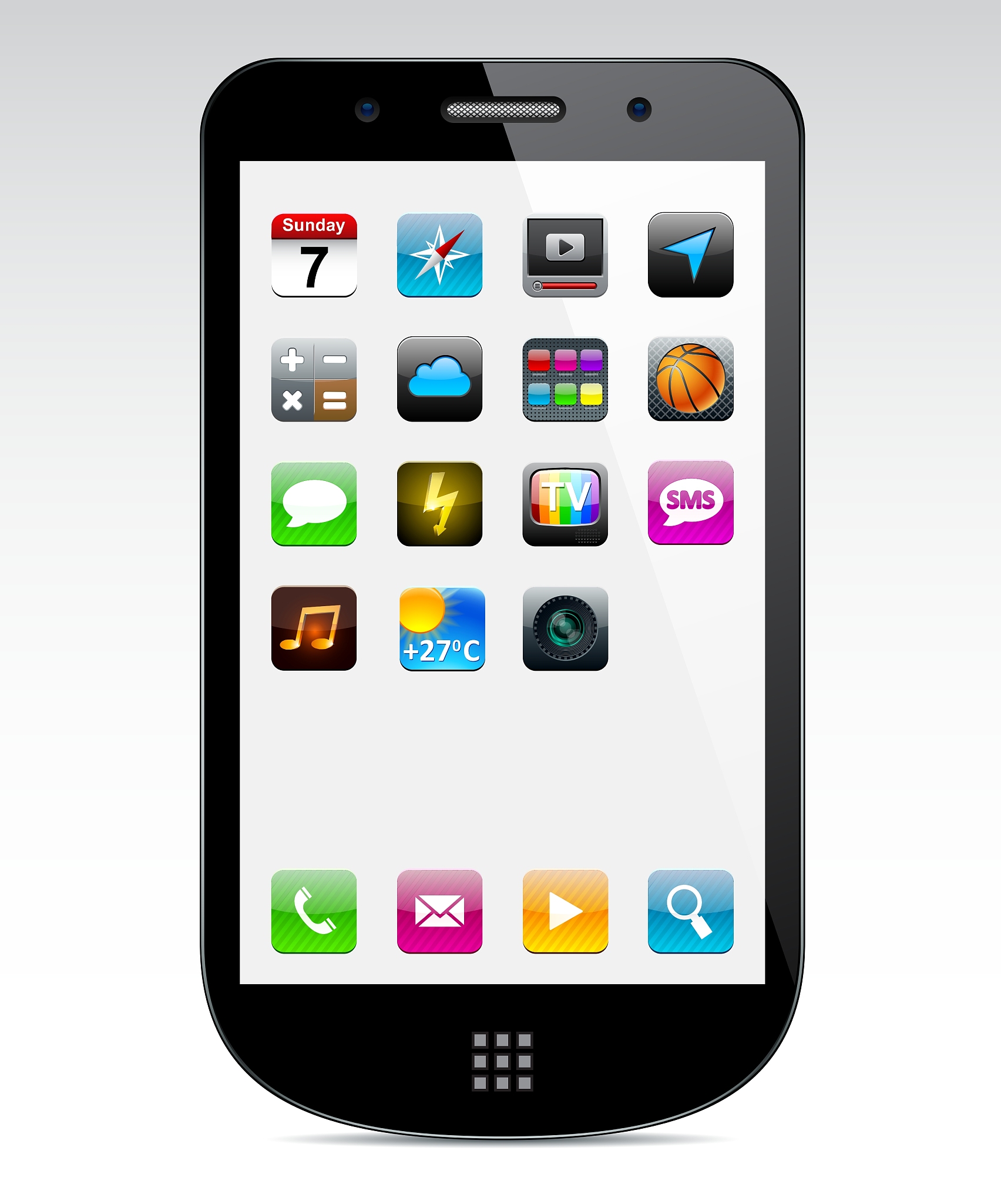 touchscreen smartphone concept