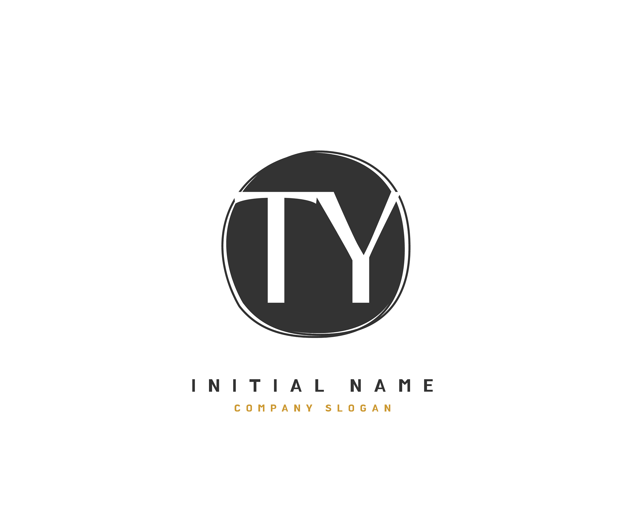t y ty beauty initial logo handwriting logo of
