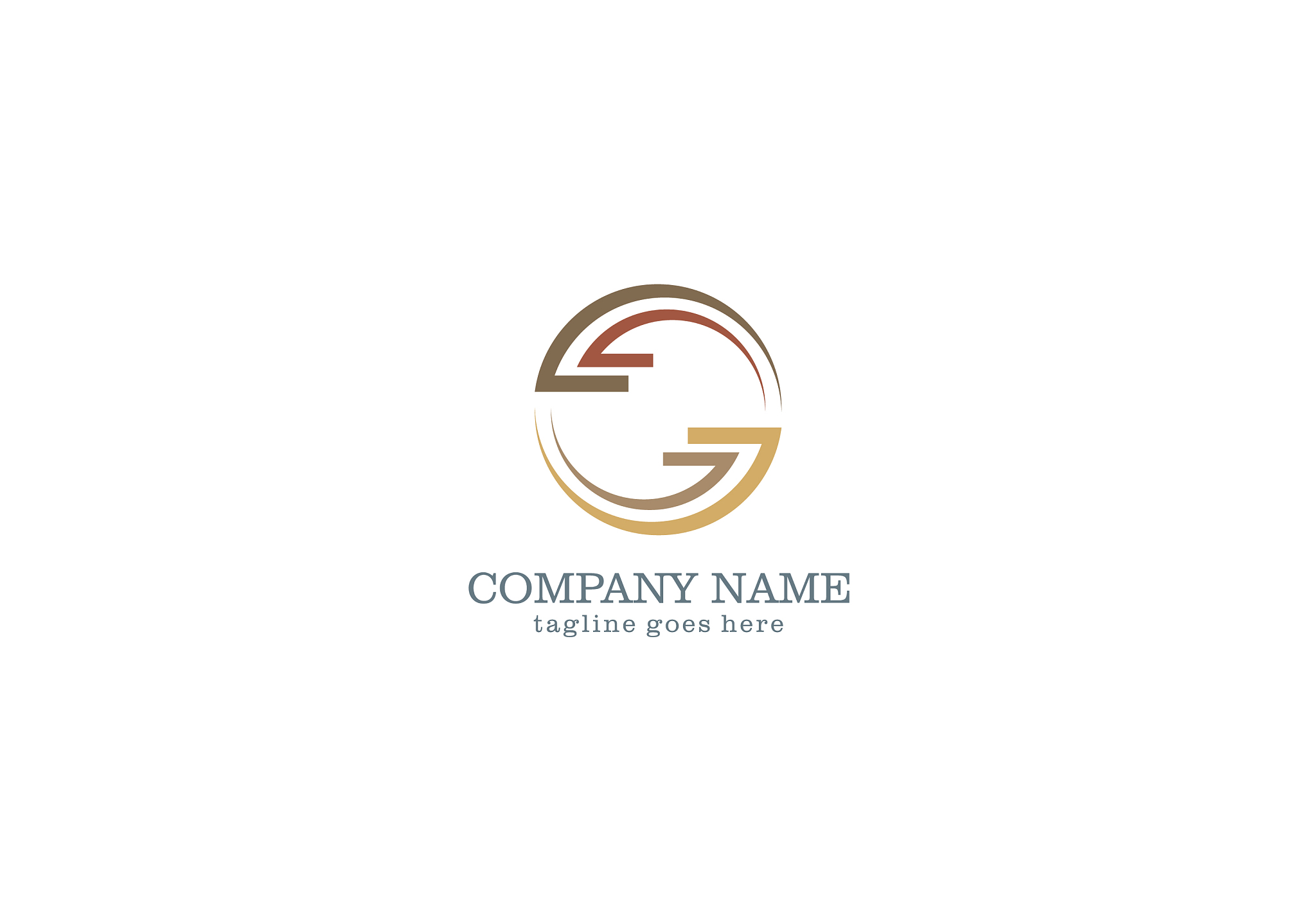 circle arrow abstract logo design