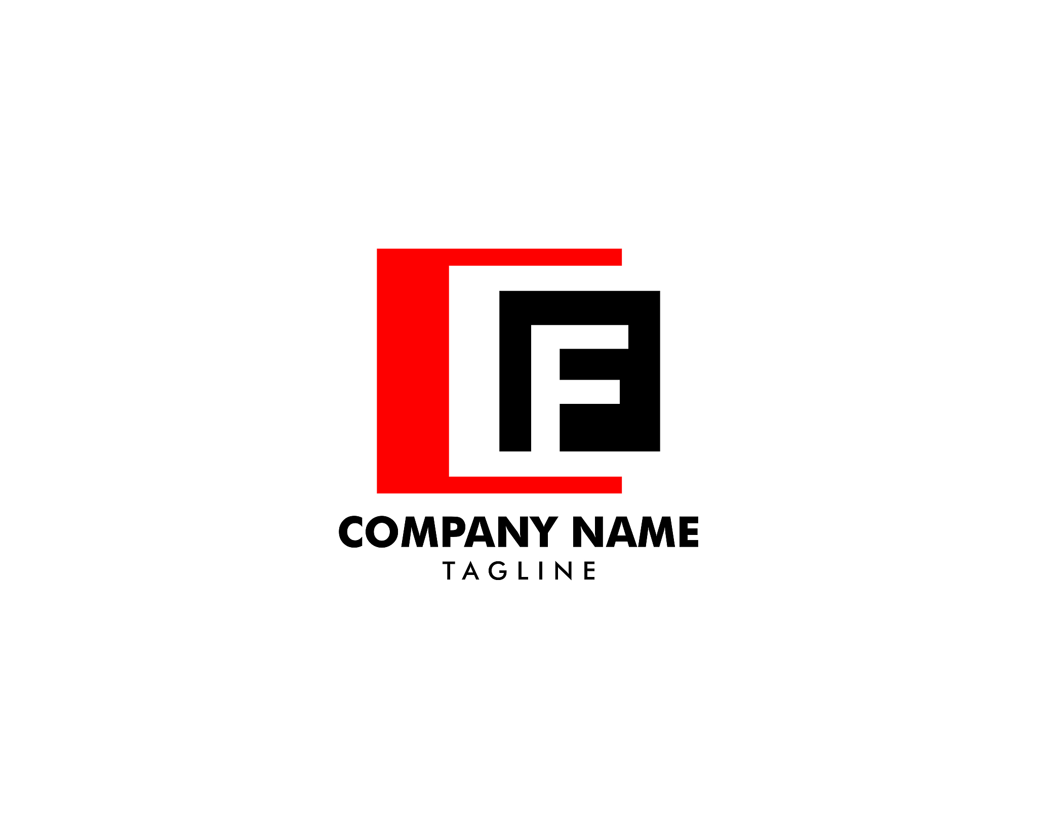 initial letter cf template design