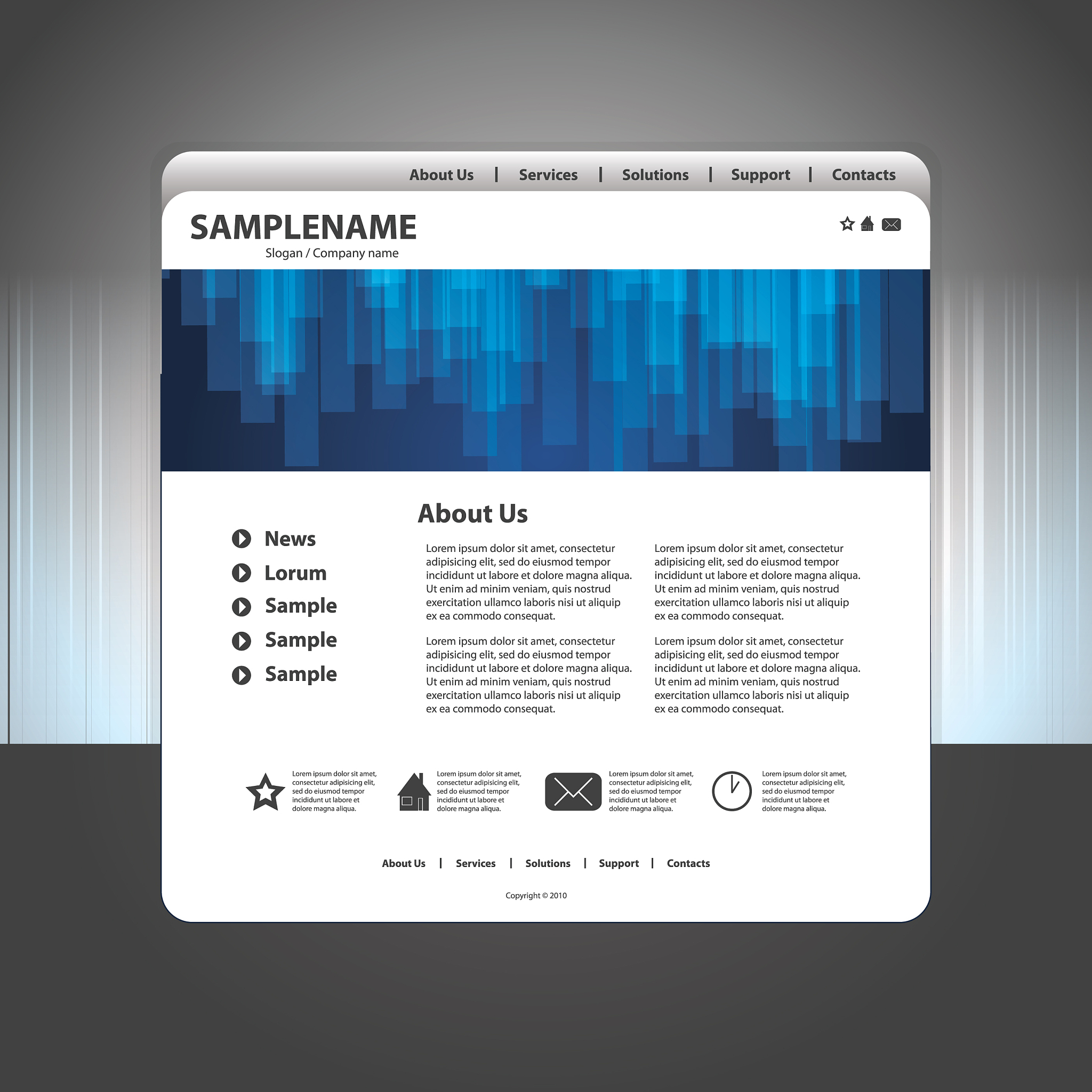 HTML5 手机端底部固定菜单栏代码示例