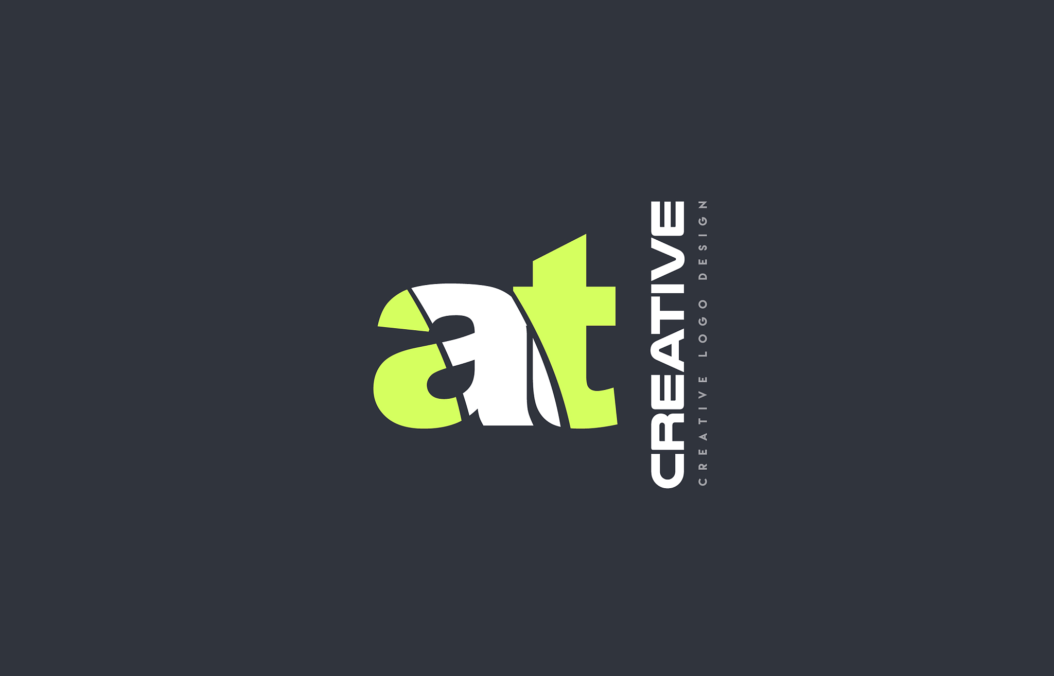 green letter at a t combination logo icon company