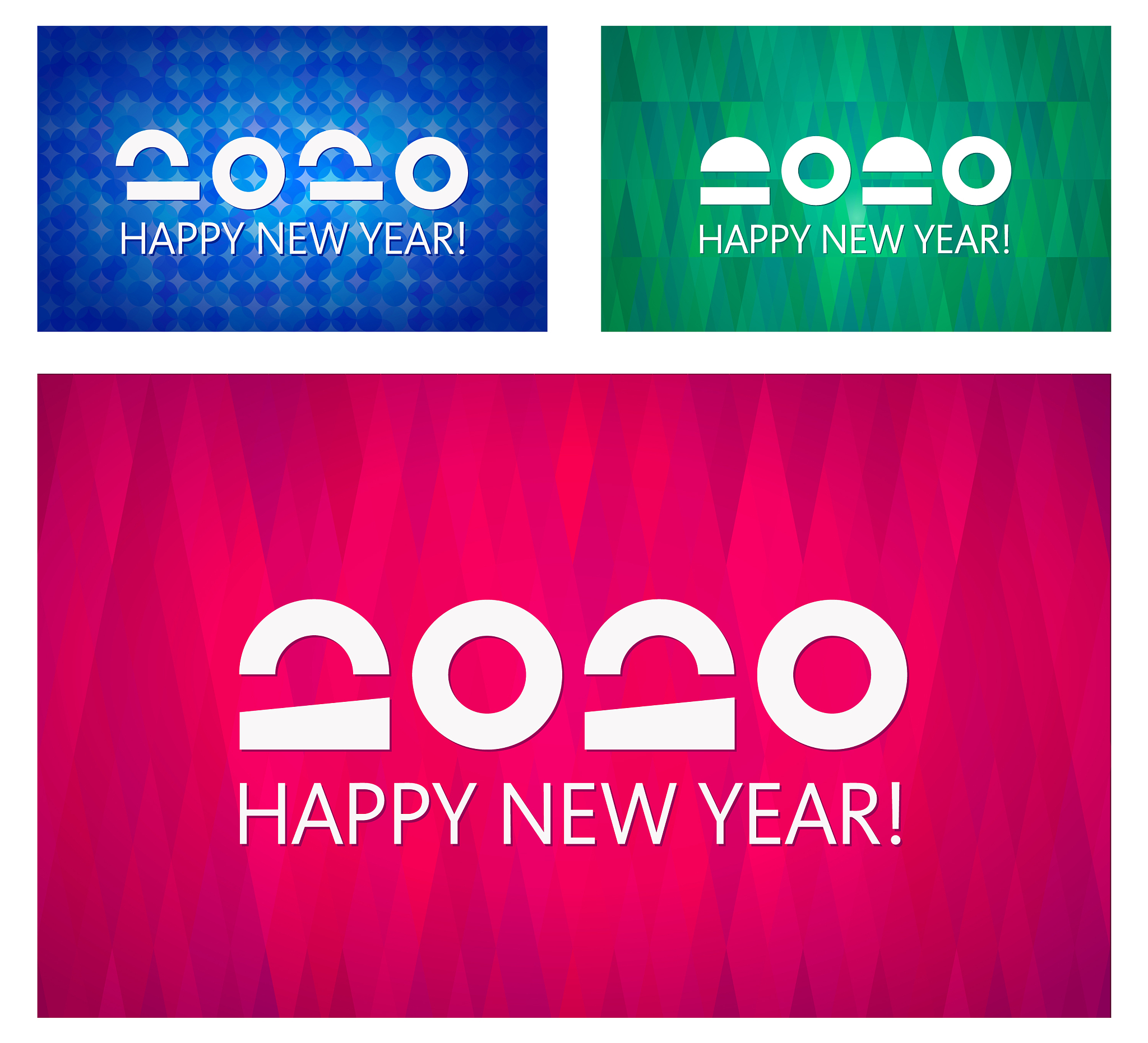 happy new year 2020 collection banner