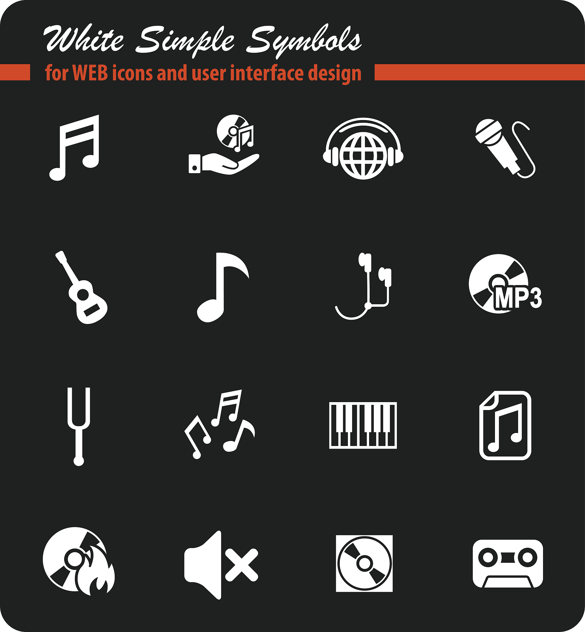 music icon set
