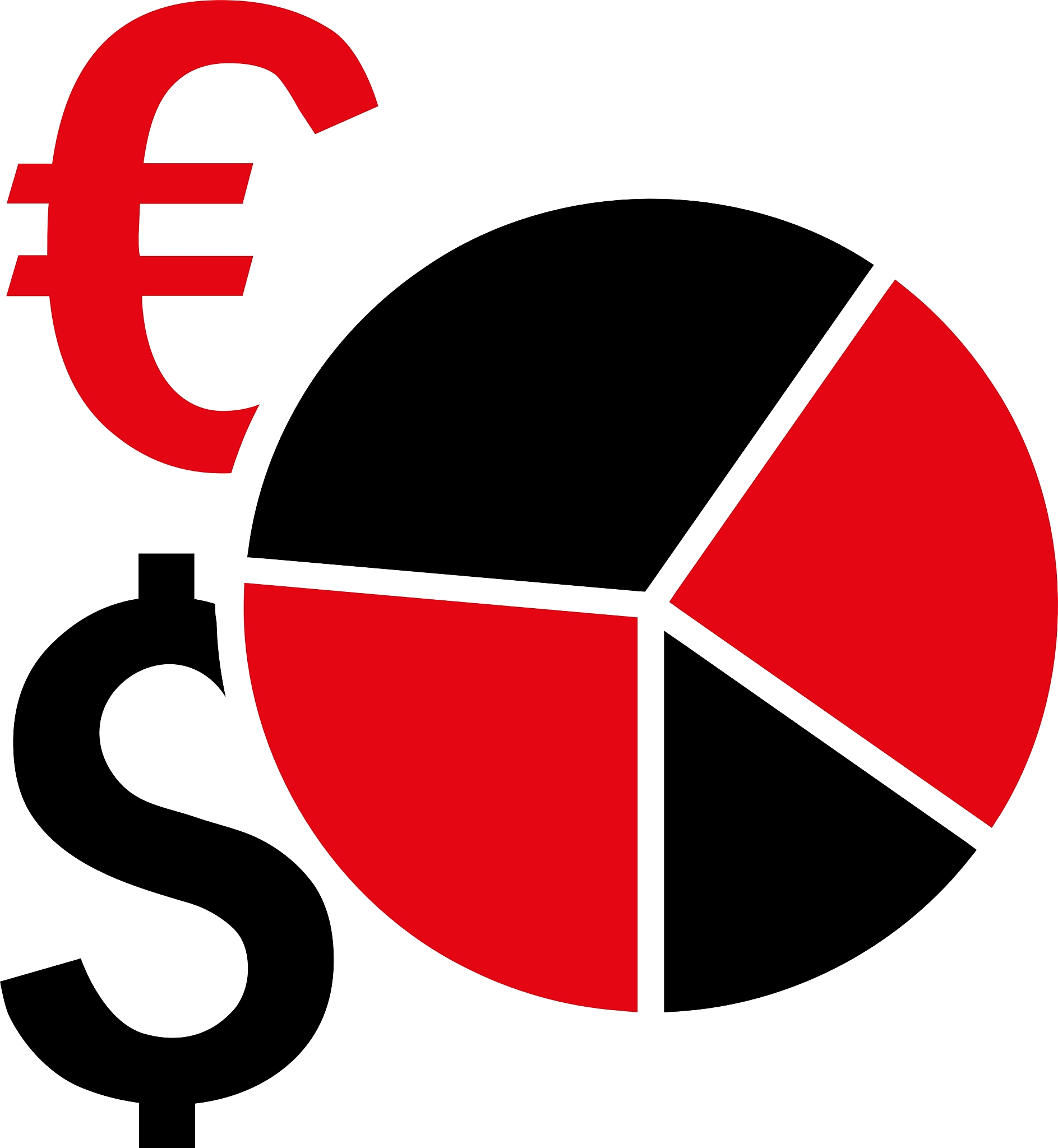 financial pie chart flat icon